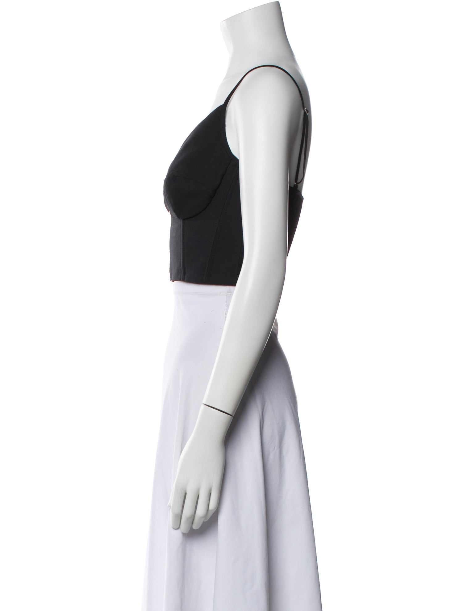 Christopher John Rogers V-Neck Sleeveless Crop Top