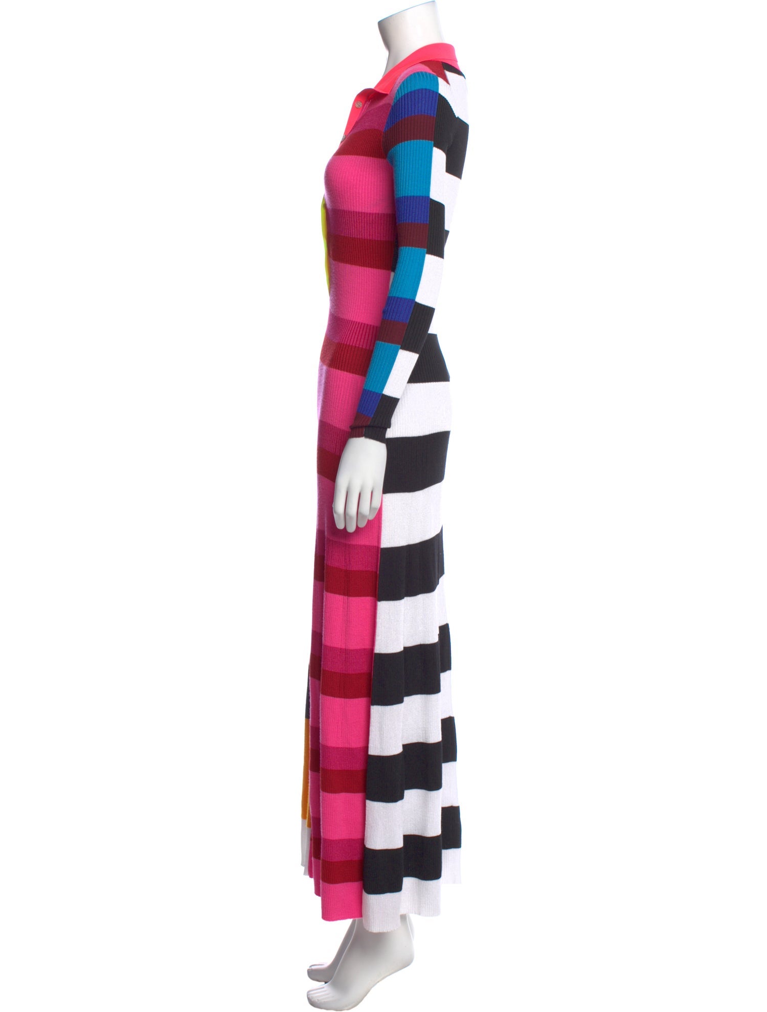 Christopher John Rogers Striped Long Dress