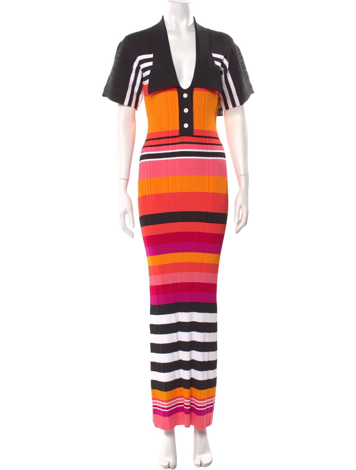 Christopher John Rogers Nylon Long Dress
