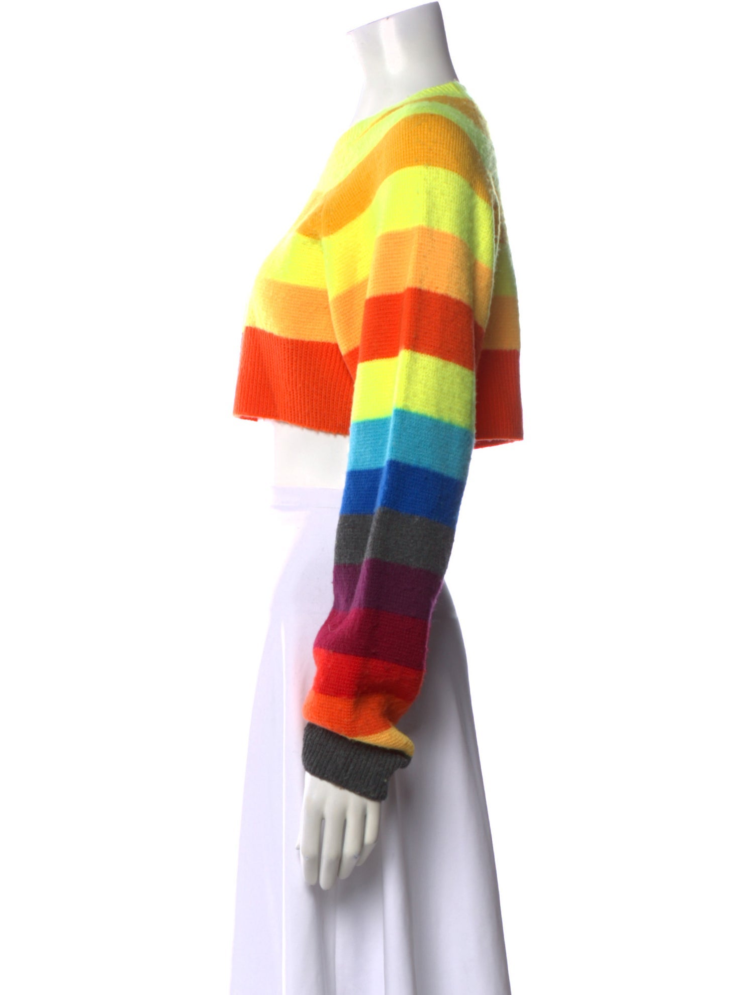 Christopher John Rogers Wool Striped Sweater