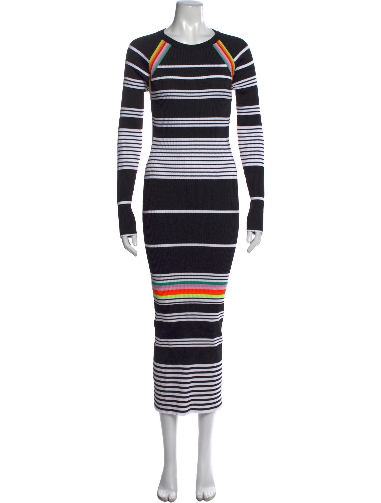 Christopher John Rogers Striped Long Dress