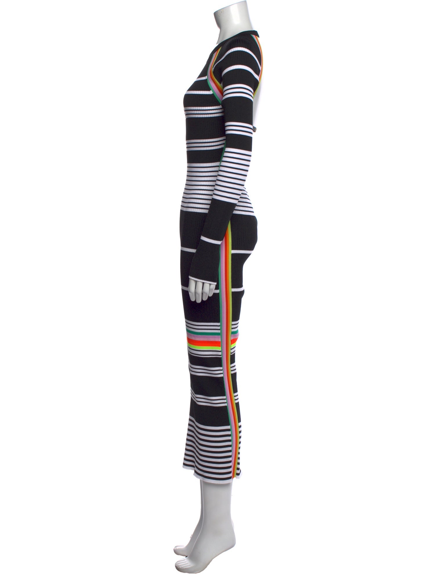 Christopher John Rogers Striped Long Dress