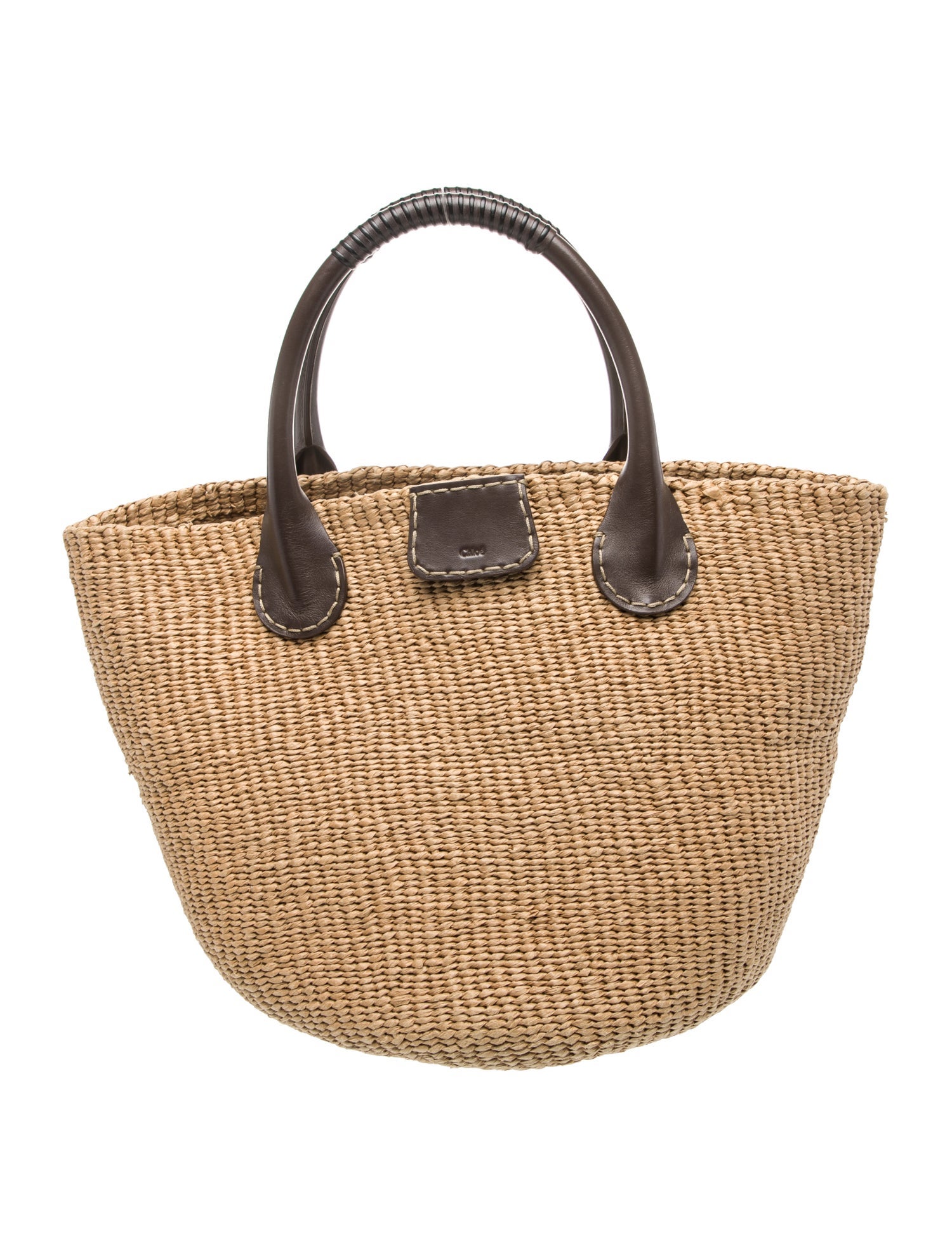 Chloé + Eres Straw Top Handle Bag