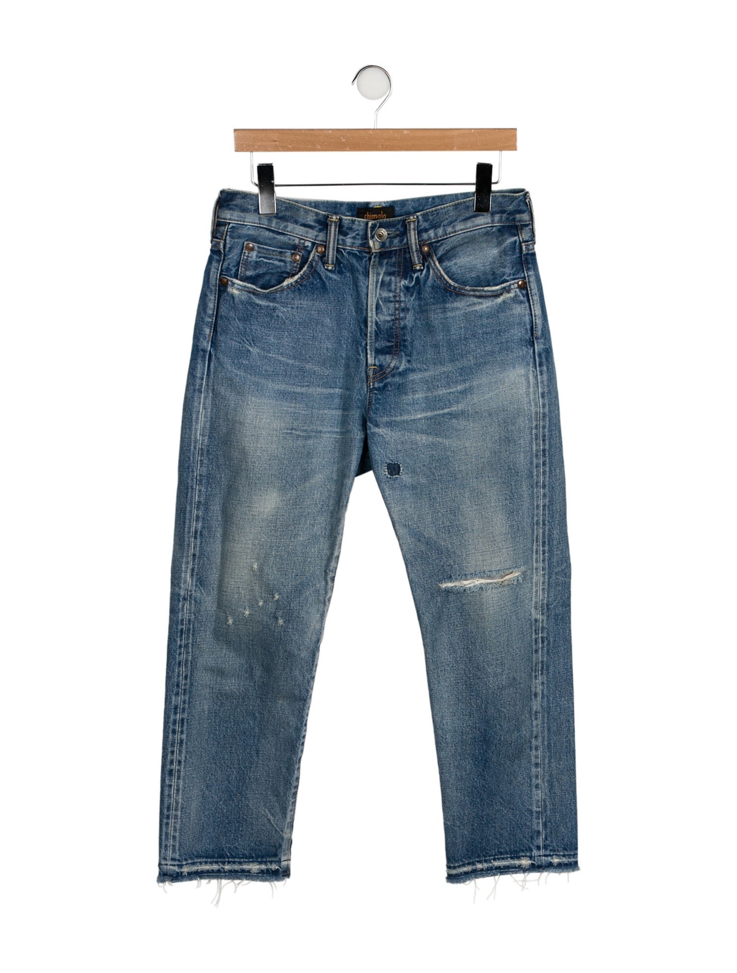 Chimala Mid-Rise Straight Leg Jeans