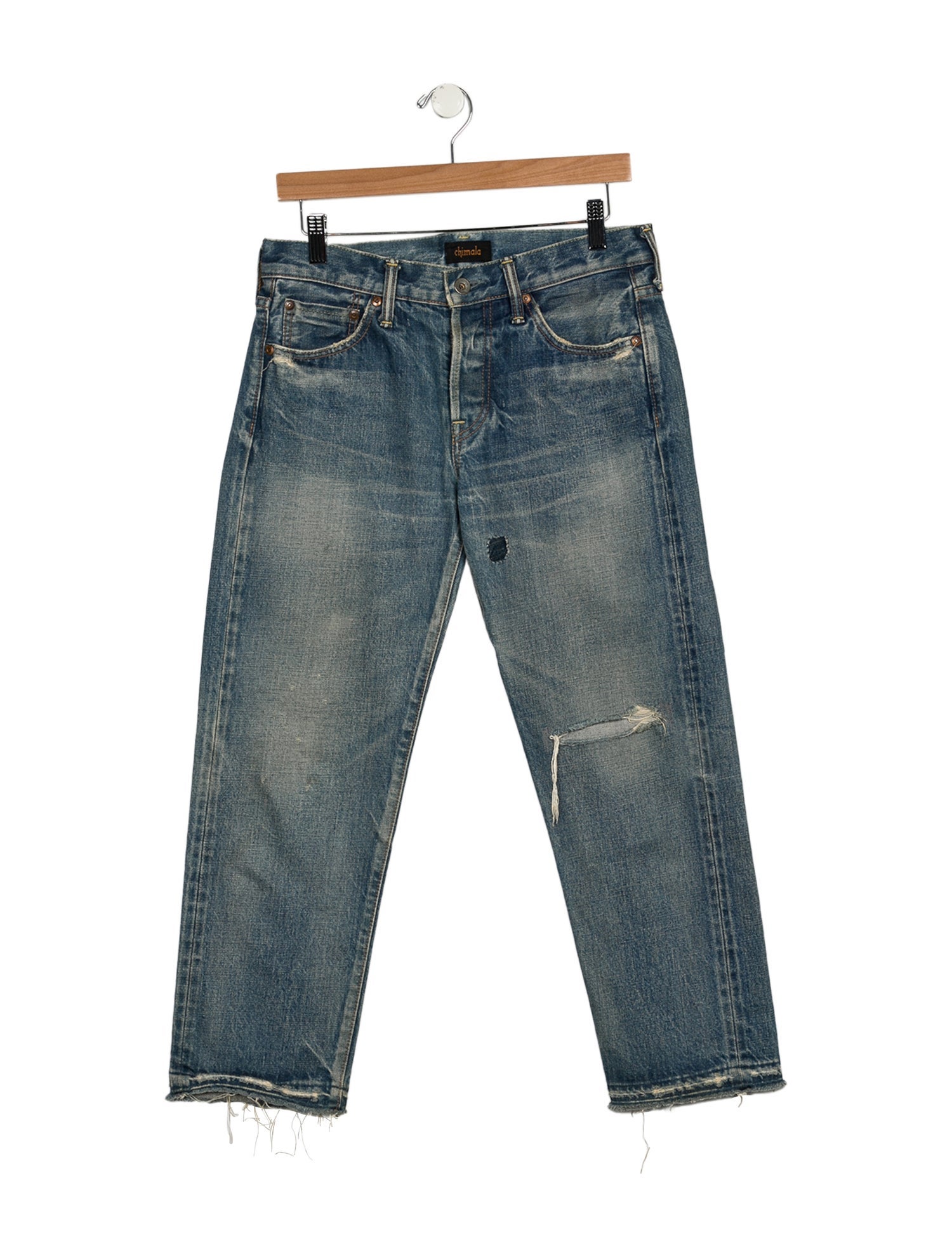 Chimala Mid-Rise Straight Leg Jeans