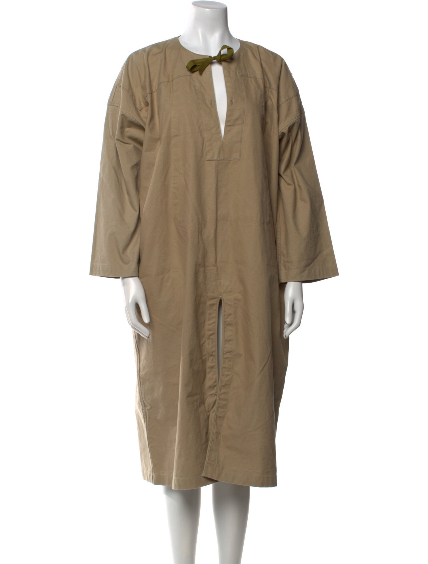 Chimala Tie Neck Long Sleeve Tunic