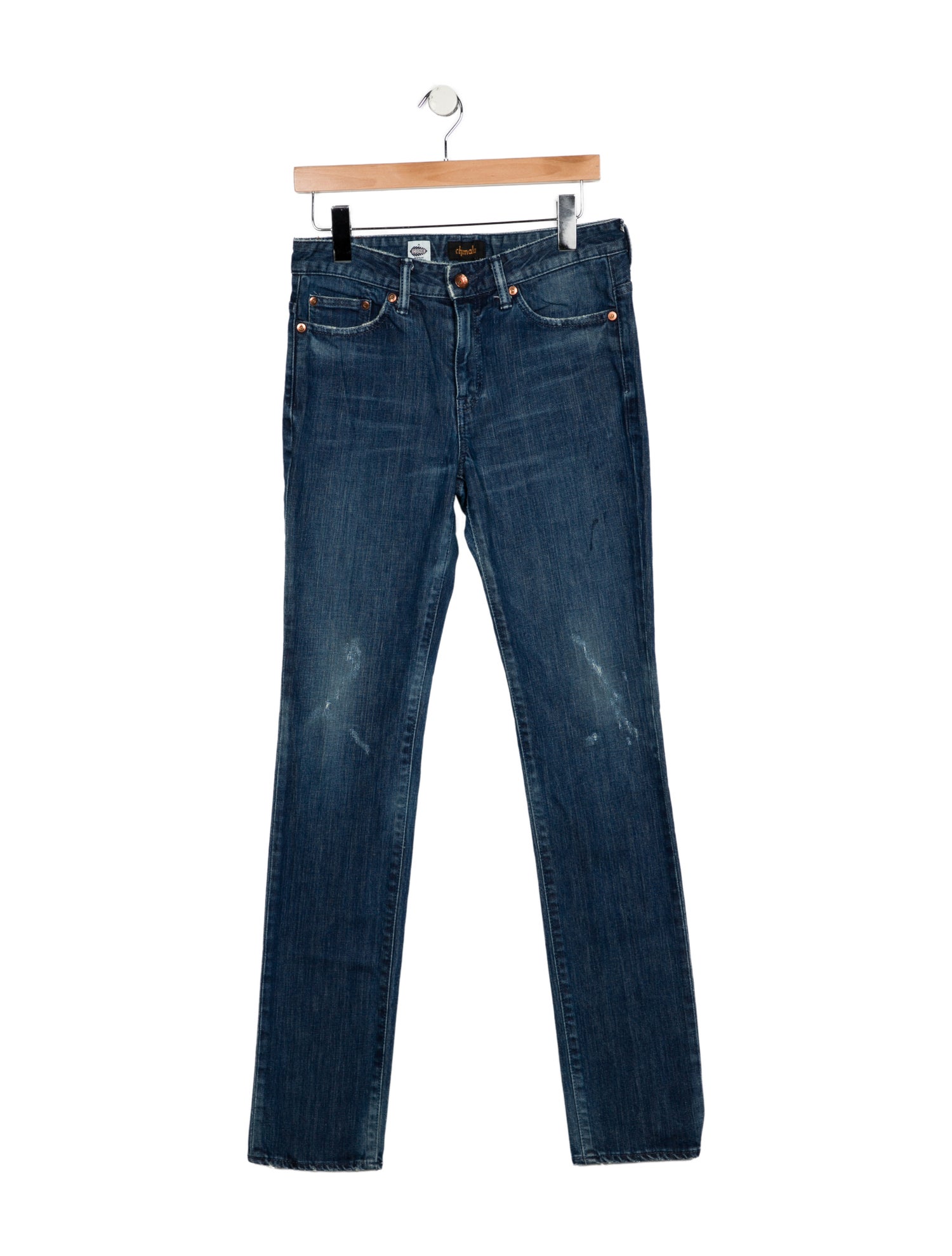 Chimala Mid-Rise Straight Leg Jeans