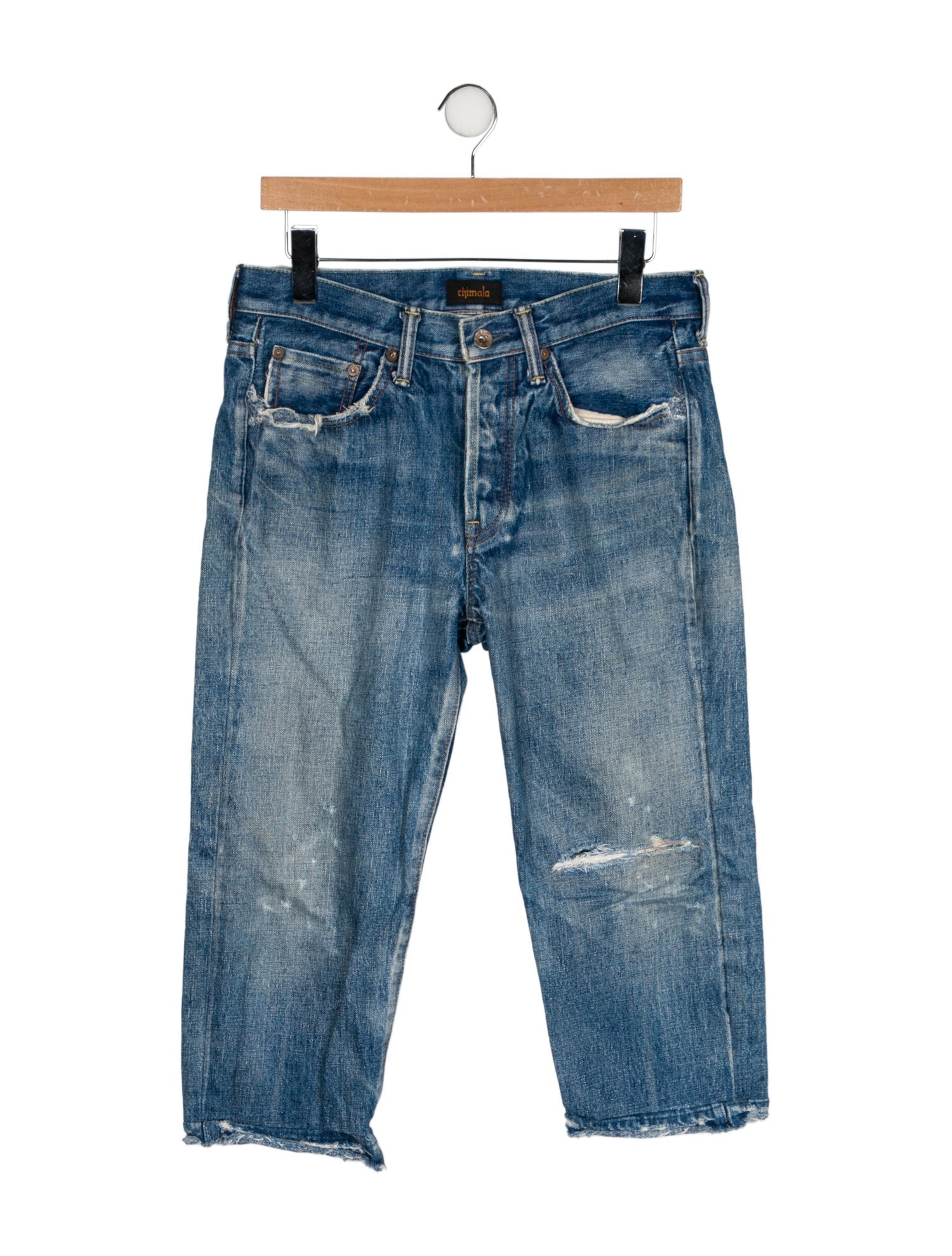 Chimala Mid-Rise Straight Leg Jeans