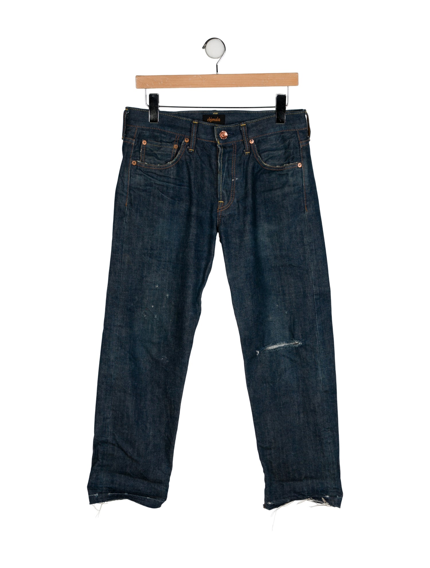 Chimala Mid-Rise Straight Leg Jeans