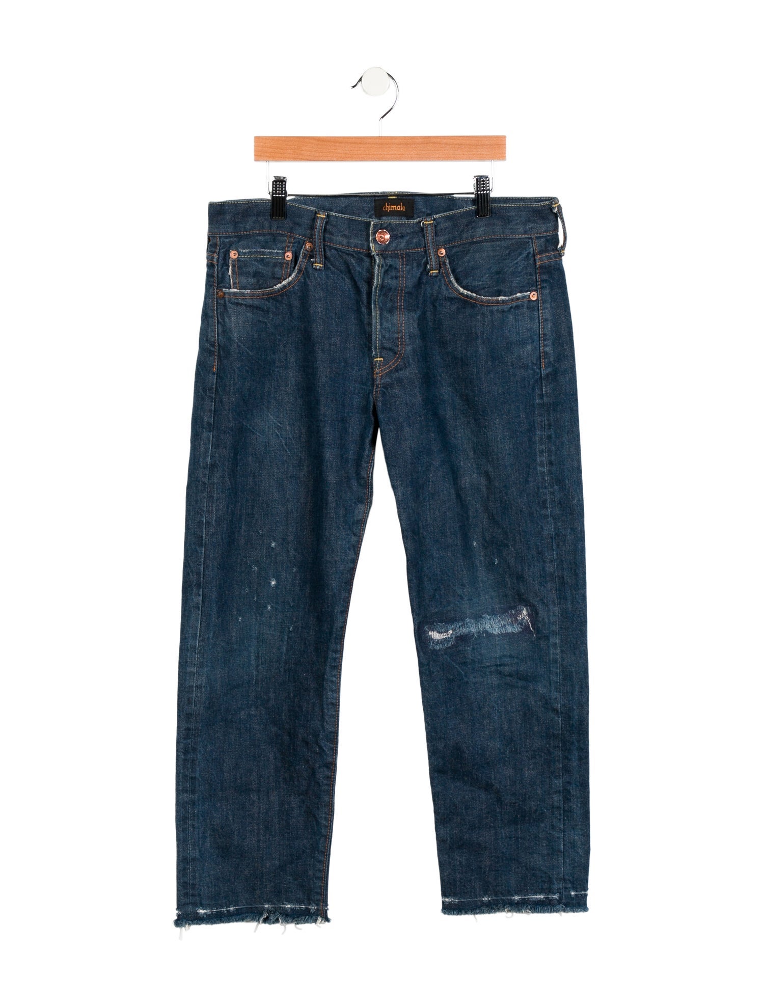 Chimala Mid-Rise Straight Leg Jeans