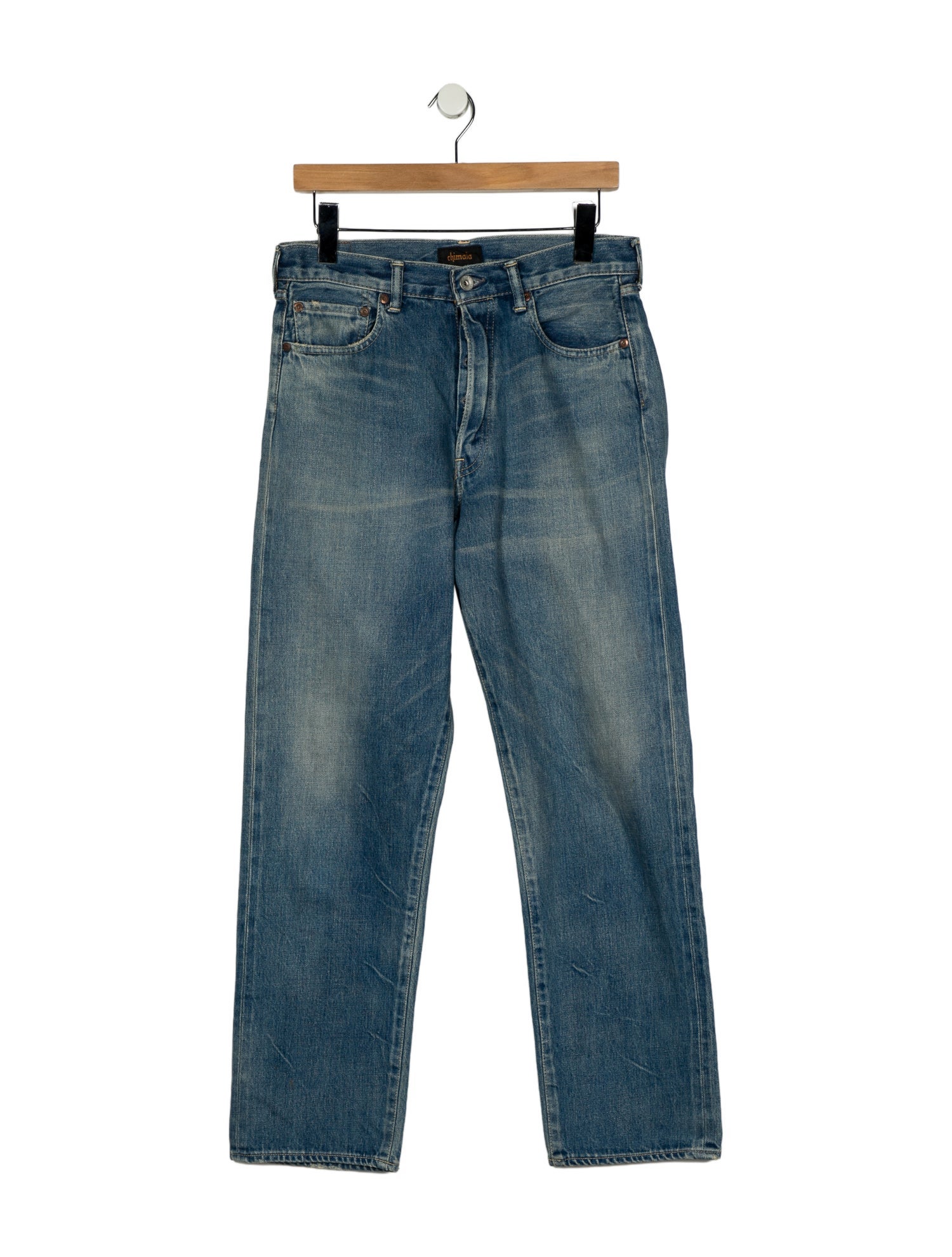 Chimala Mid-Rise Straight Leg Jeans