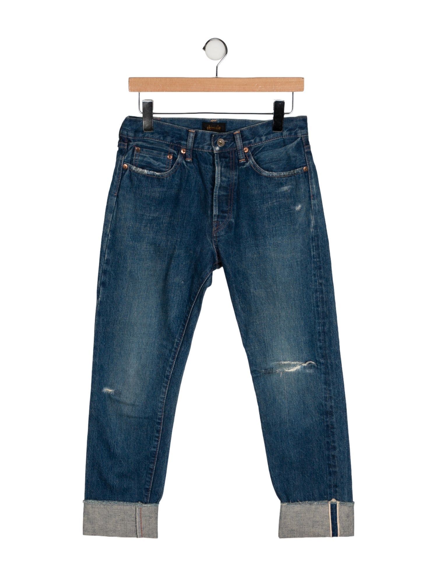 Chimala Mid-Rise Straight Leg Jeans