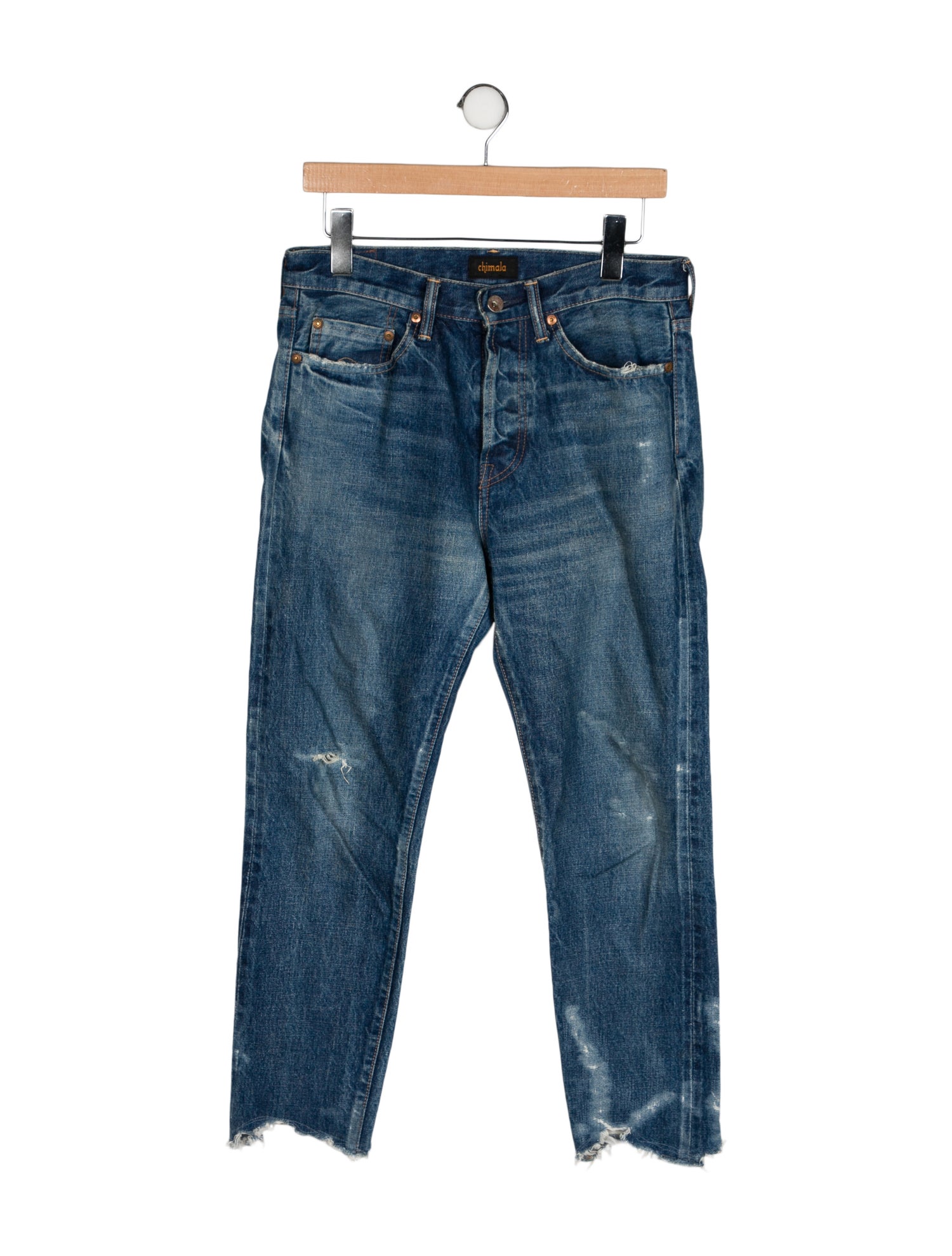 Chimala Mid-Rise Straight Leg Jeans