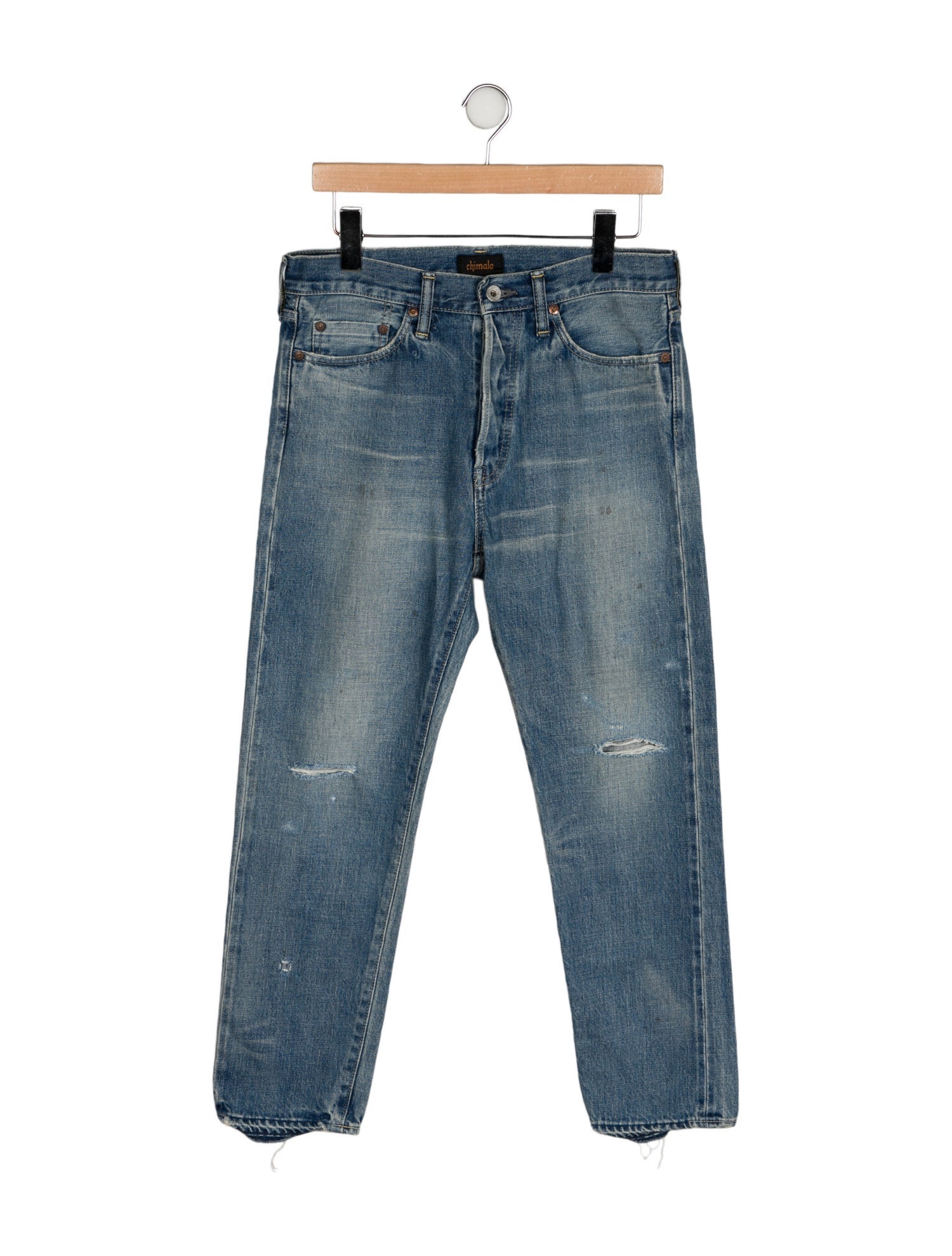 Chimala Mid-Rise Straight Leg Jeans