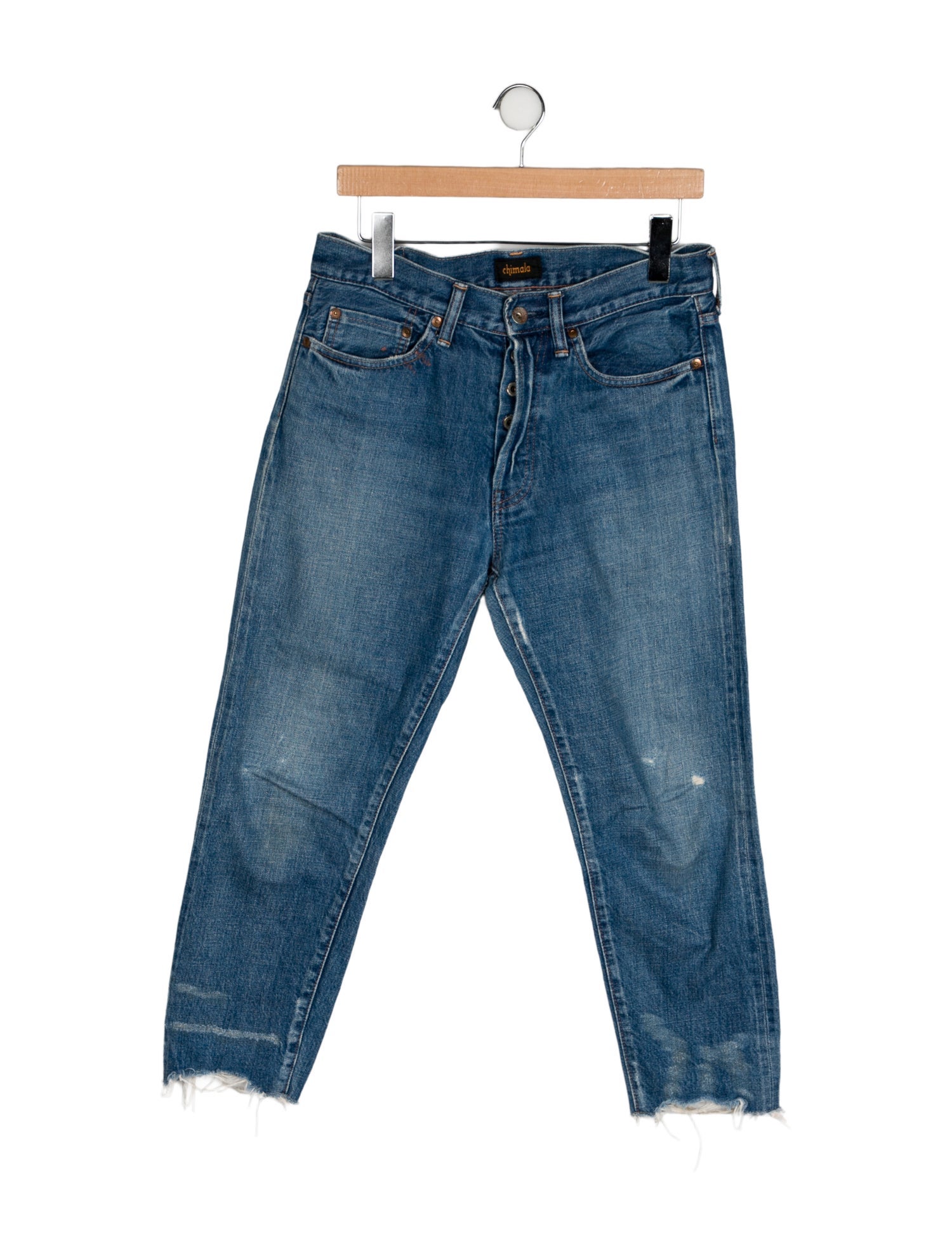 Chimala Mid-Rise Straight Leg Jeans