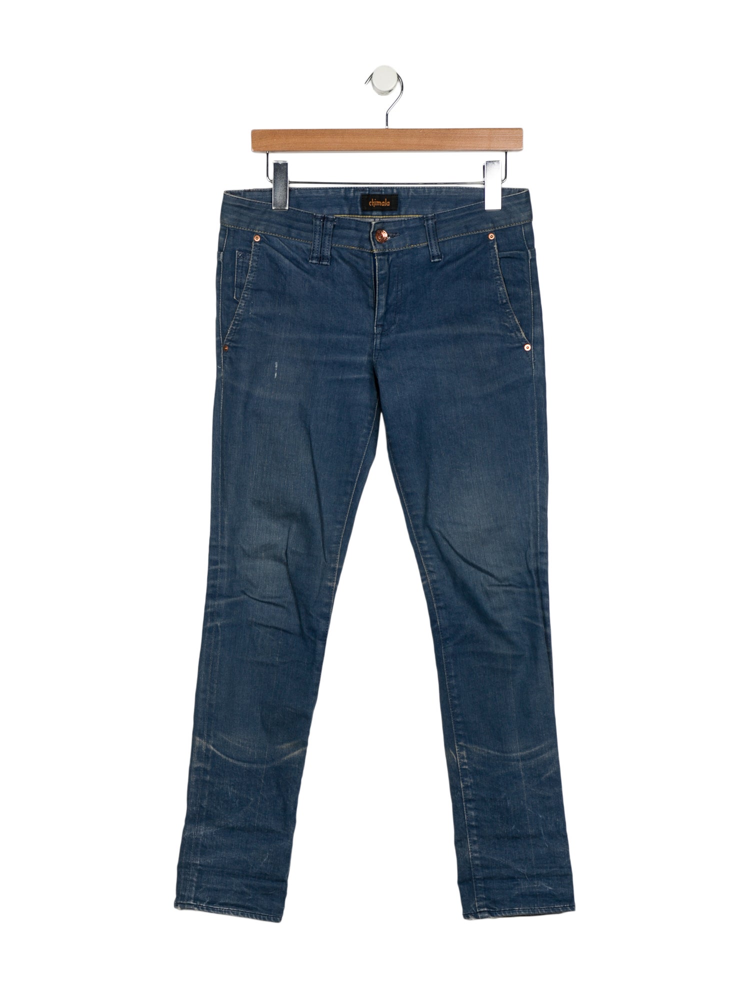 Chimala Mid-Rise Straight Leg Jeans