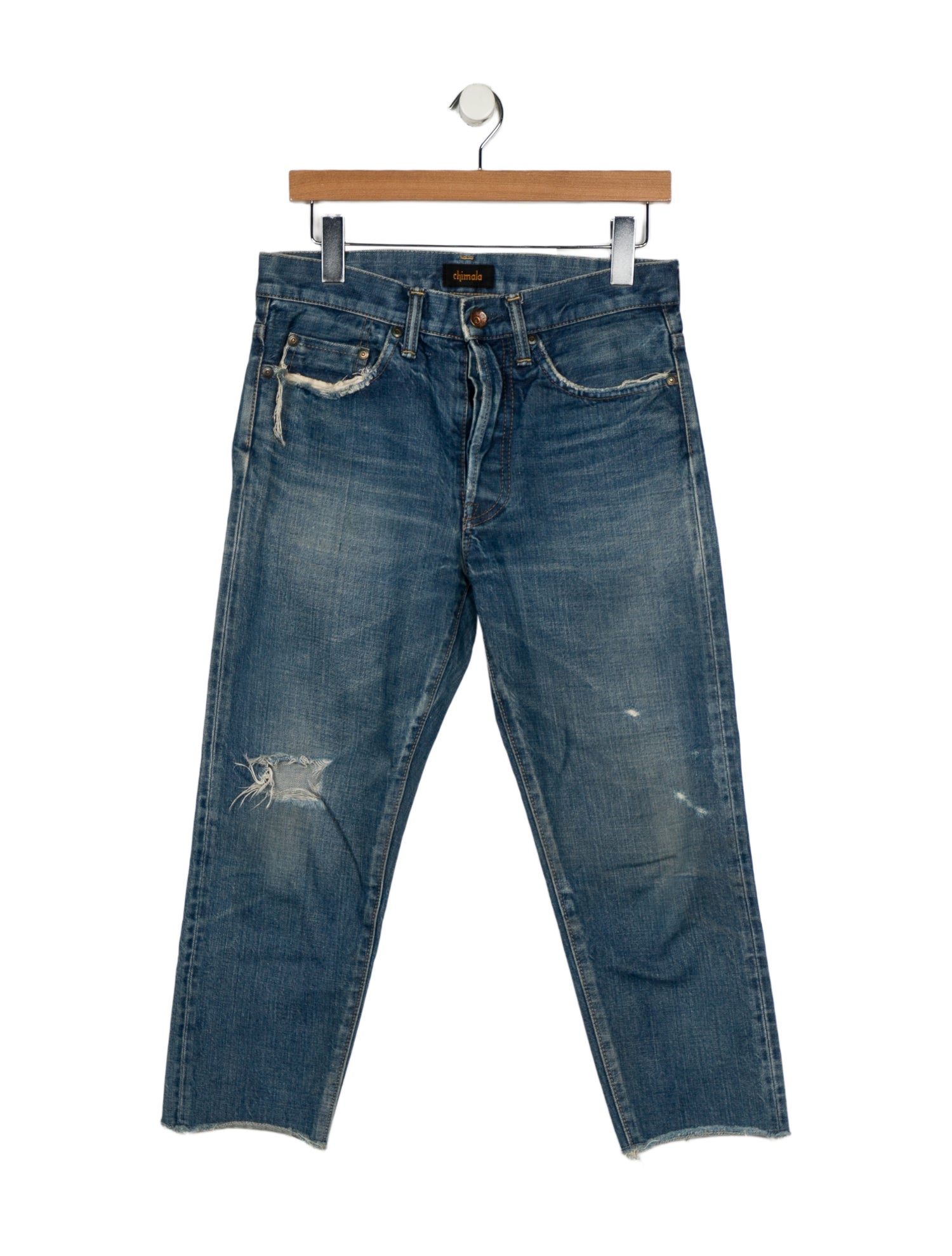 Chimala Mid-Rise Straight Leg Jeans