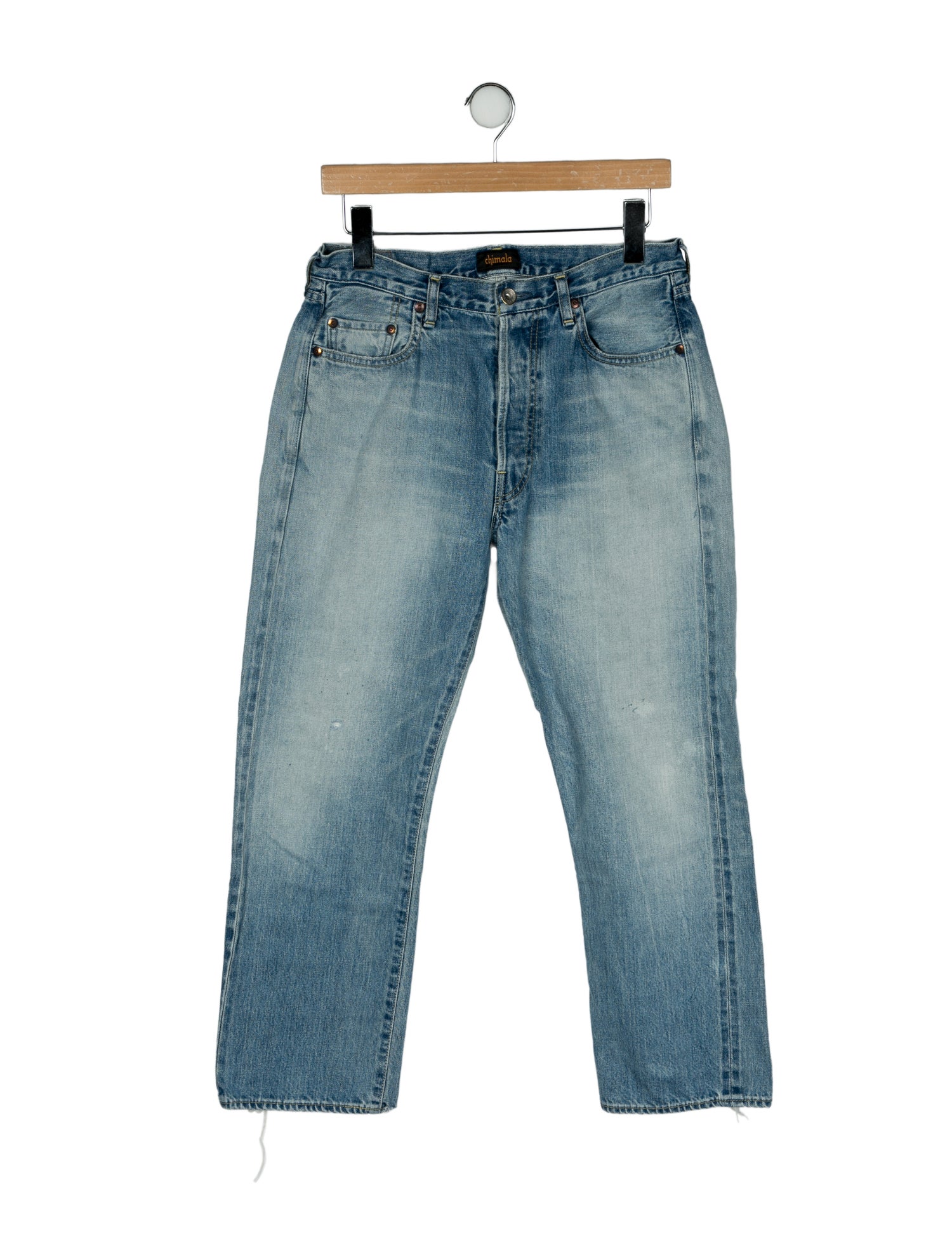 Chimala Mid-Rise Straight Leg Jeans