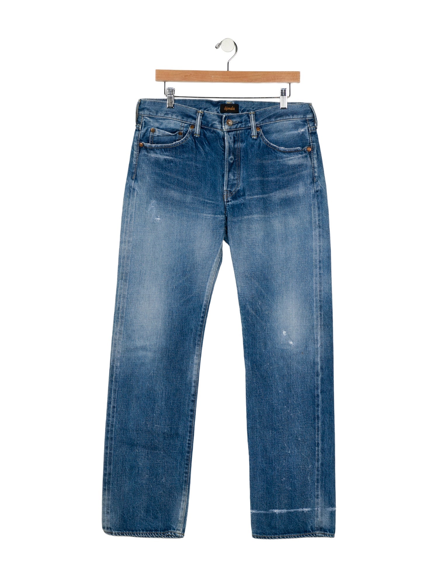 Chimala Mid-Rise Straight Leg Jeans