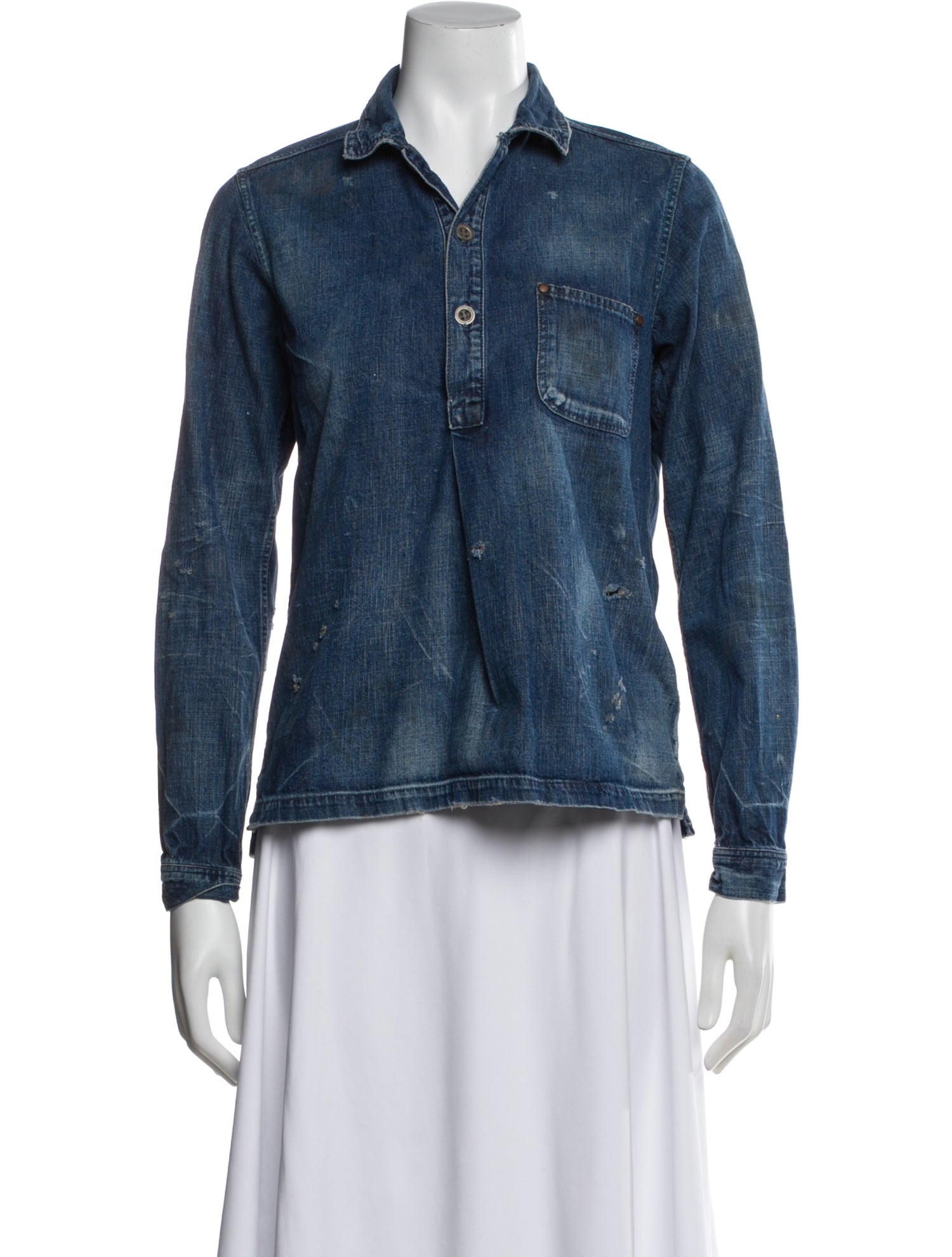 Chimala Long Sleeve Button-Up Top