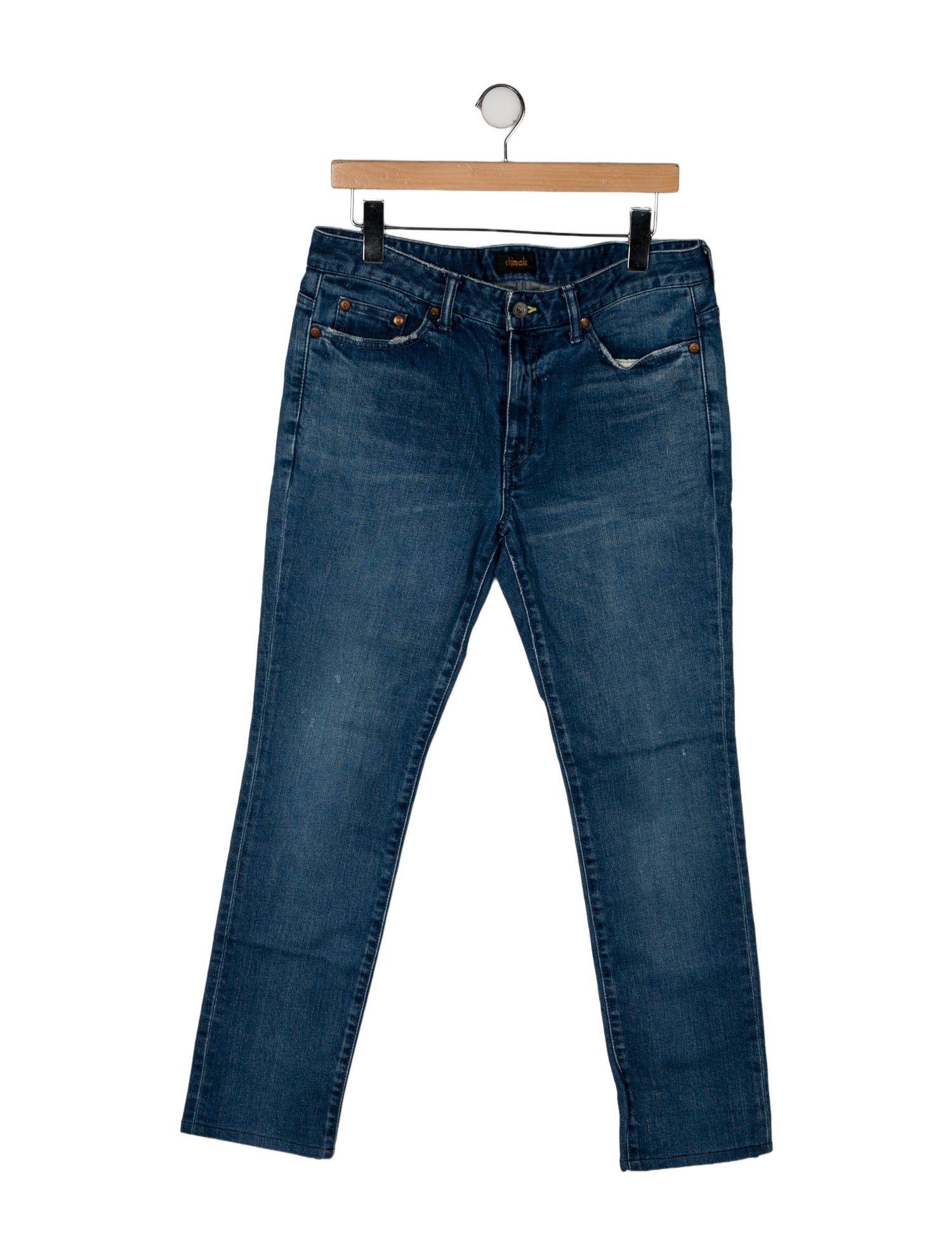 Chimala Mid-Rise Straight Leg Jeans