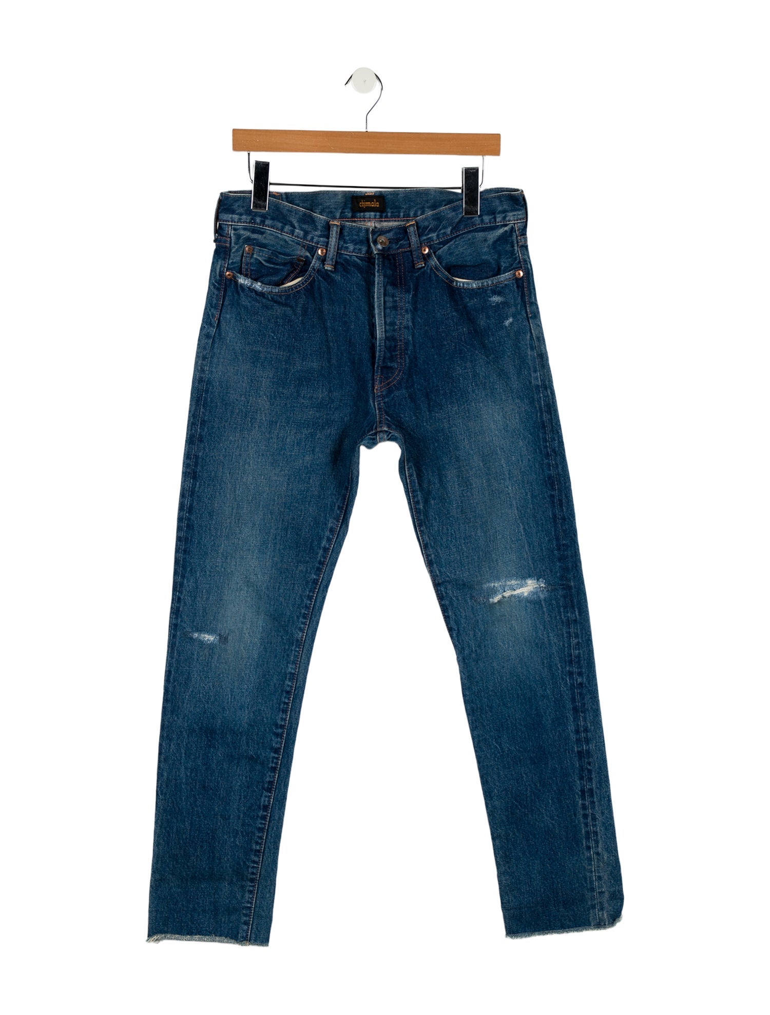Chimala Mid-Rise Straight Leg Jeans