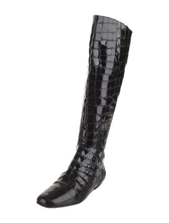 Charles Nolan Patent Leather Boots