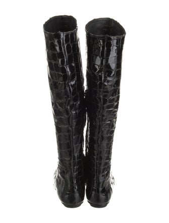 Charles Nolan Patent Leather Boots