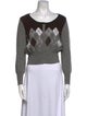 Charles Nolan Merino Wool Printed Sweater