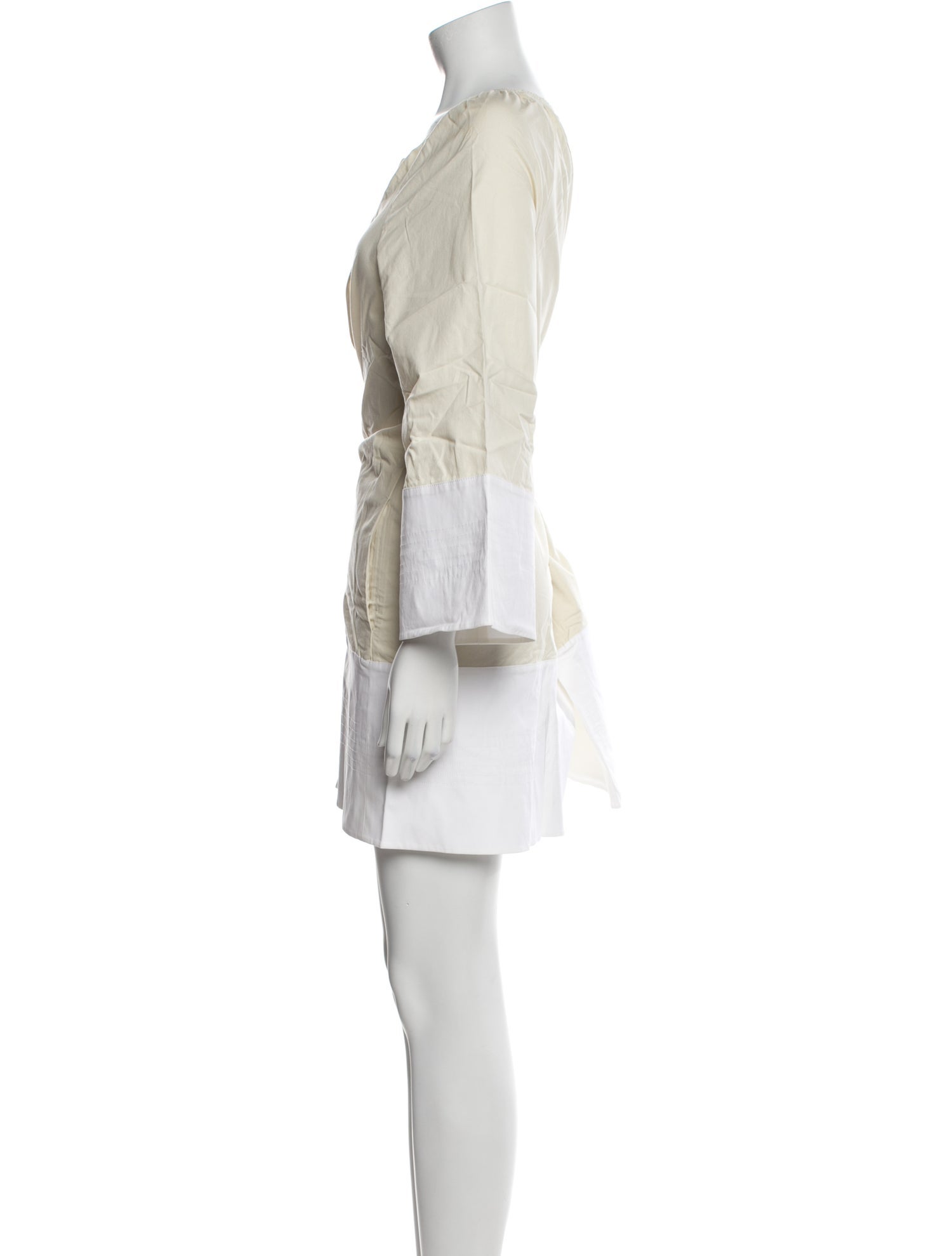 Charles Nolan Bateau Neckline Mini Dress