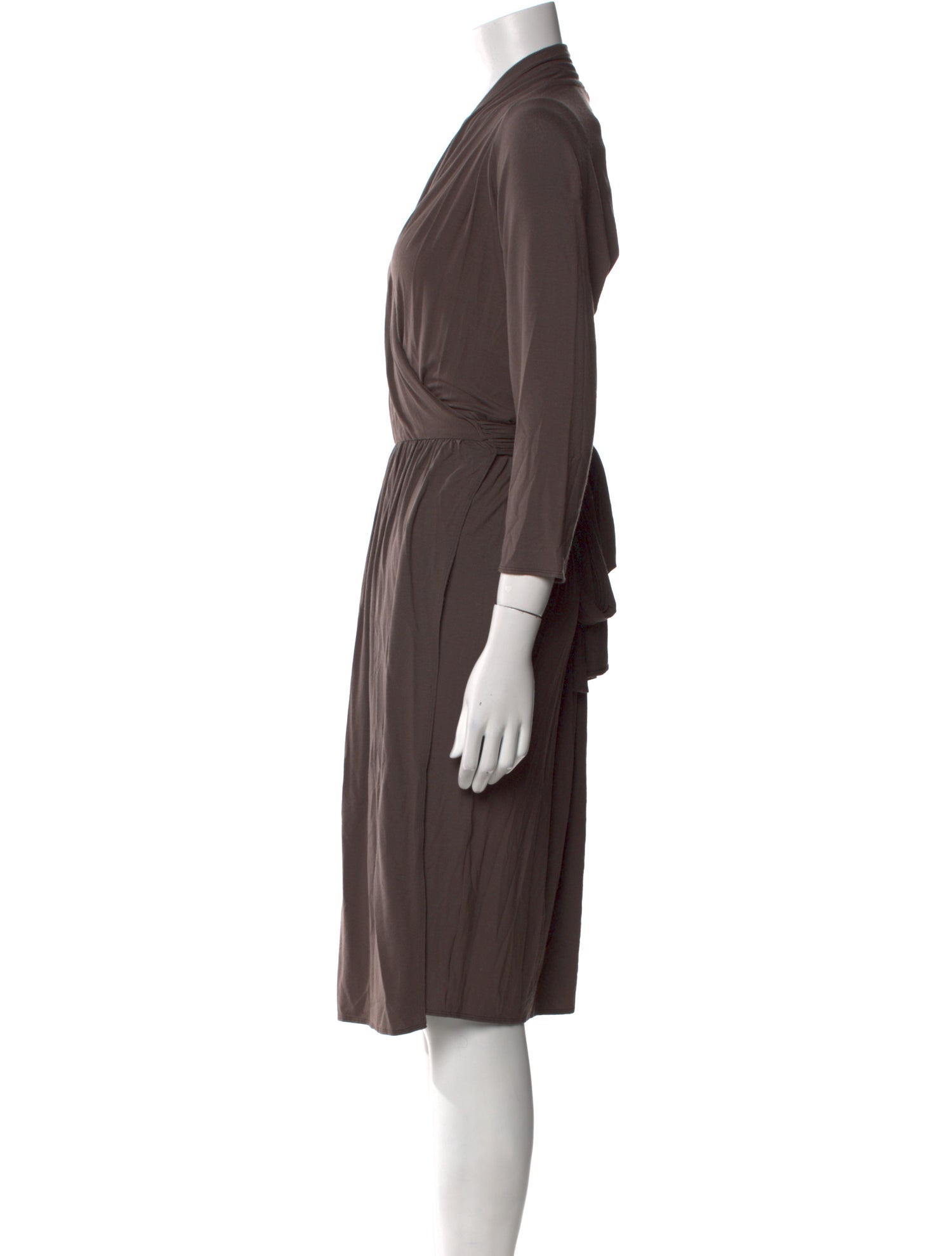 Charles Nolan V-Neck Midi Length Dress