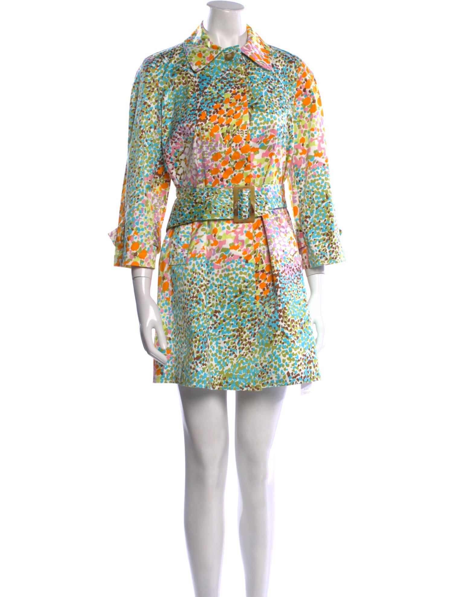 Charles Nolan Printed Mini Dress