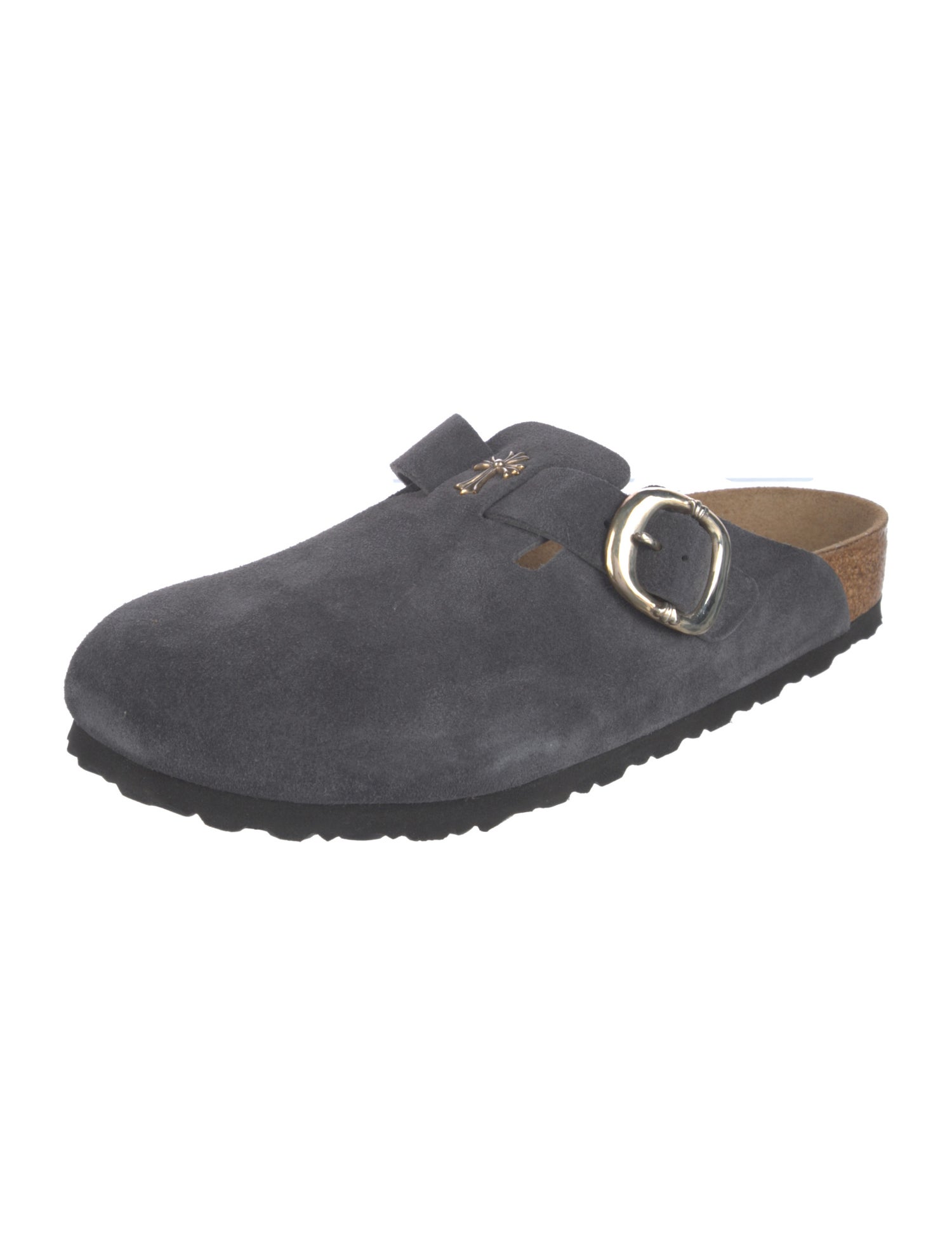 Chrome Hearts x Birkenstock Boston Suede Slippers w/ Tags