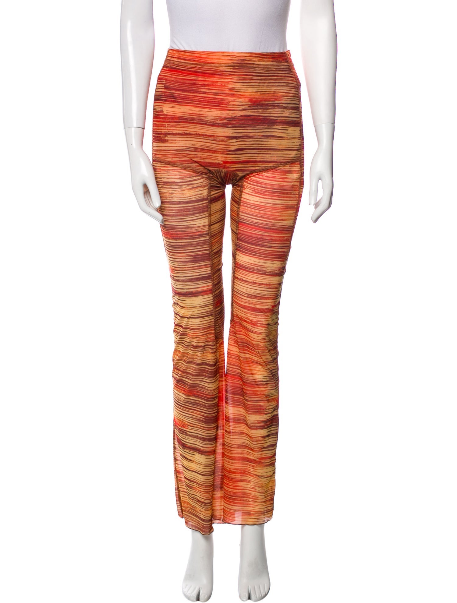 Charlotte Knowles Striped Wide Leg Pants