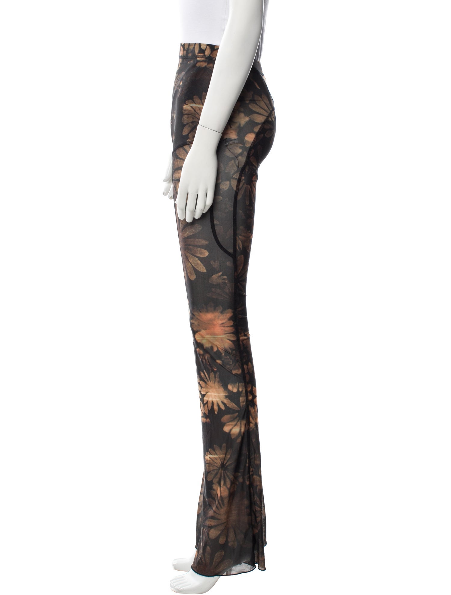 Charlotte Knowles Floral Print Wide Leg Pants