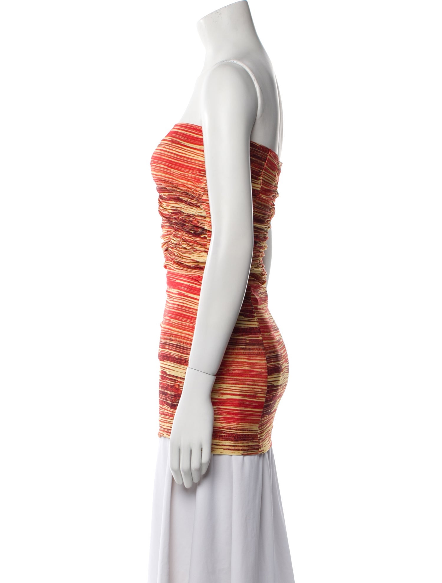 Charlotte Knowles Printed Strapless Top w/ Tags