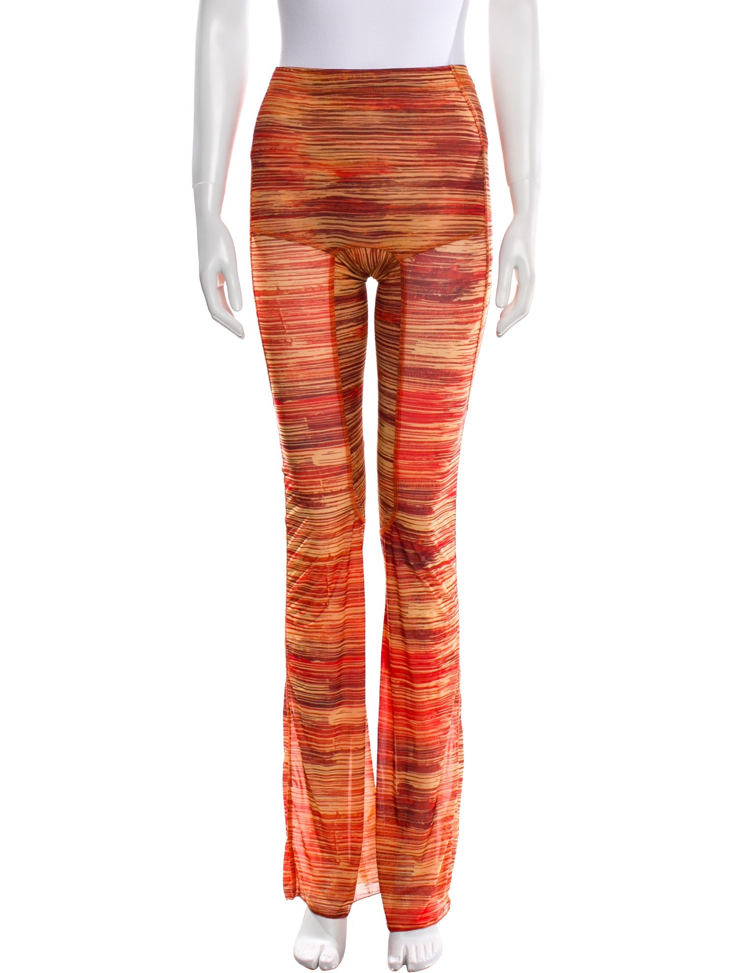 Charlotte Knowles Striped Whipstitch Trim Sweatpants