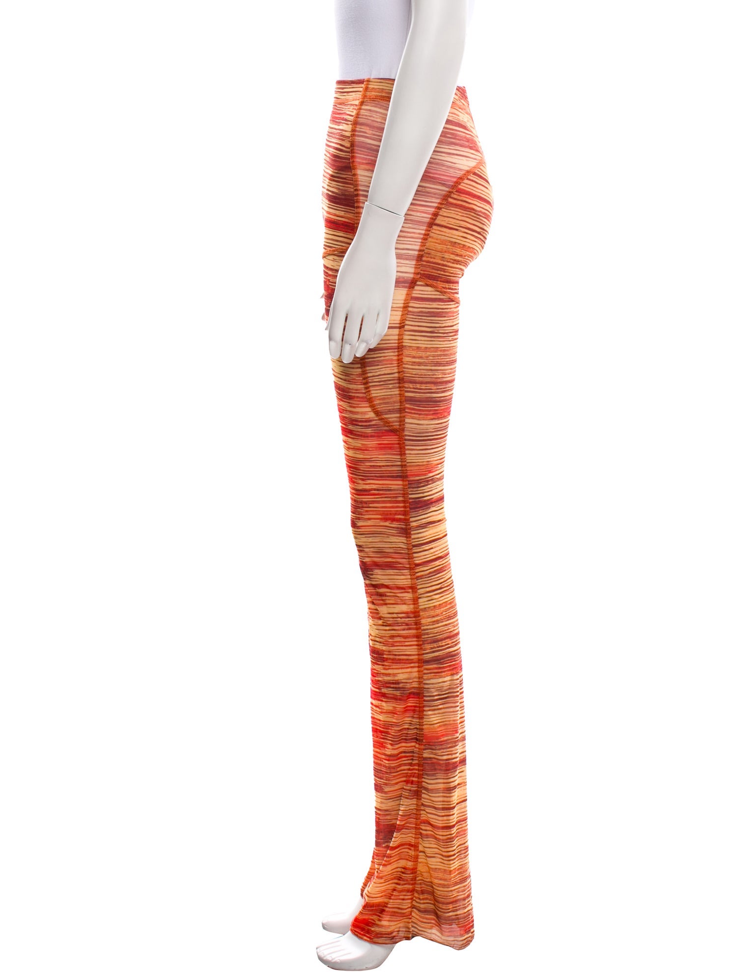 Charlotte Knowles Striped Whipstitch Trim Sweatpants