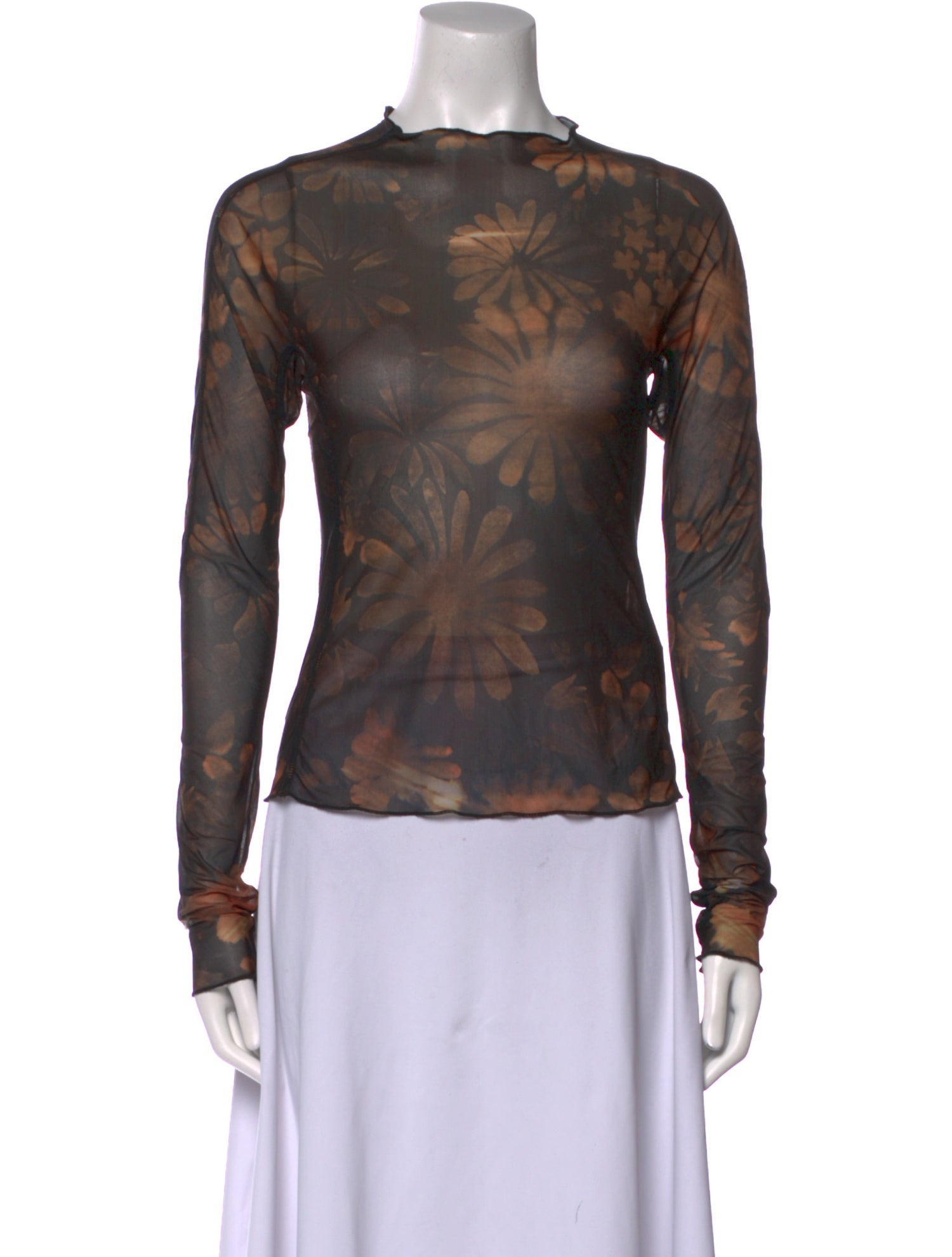 Charlotte Knowles Printed Scoop Neck Top