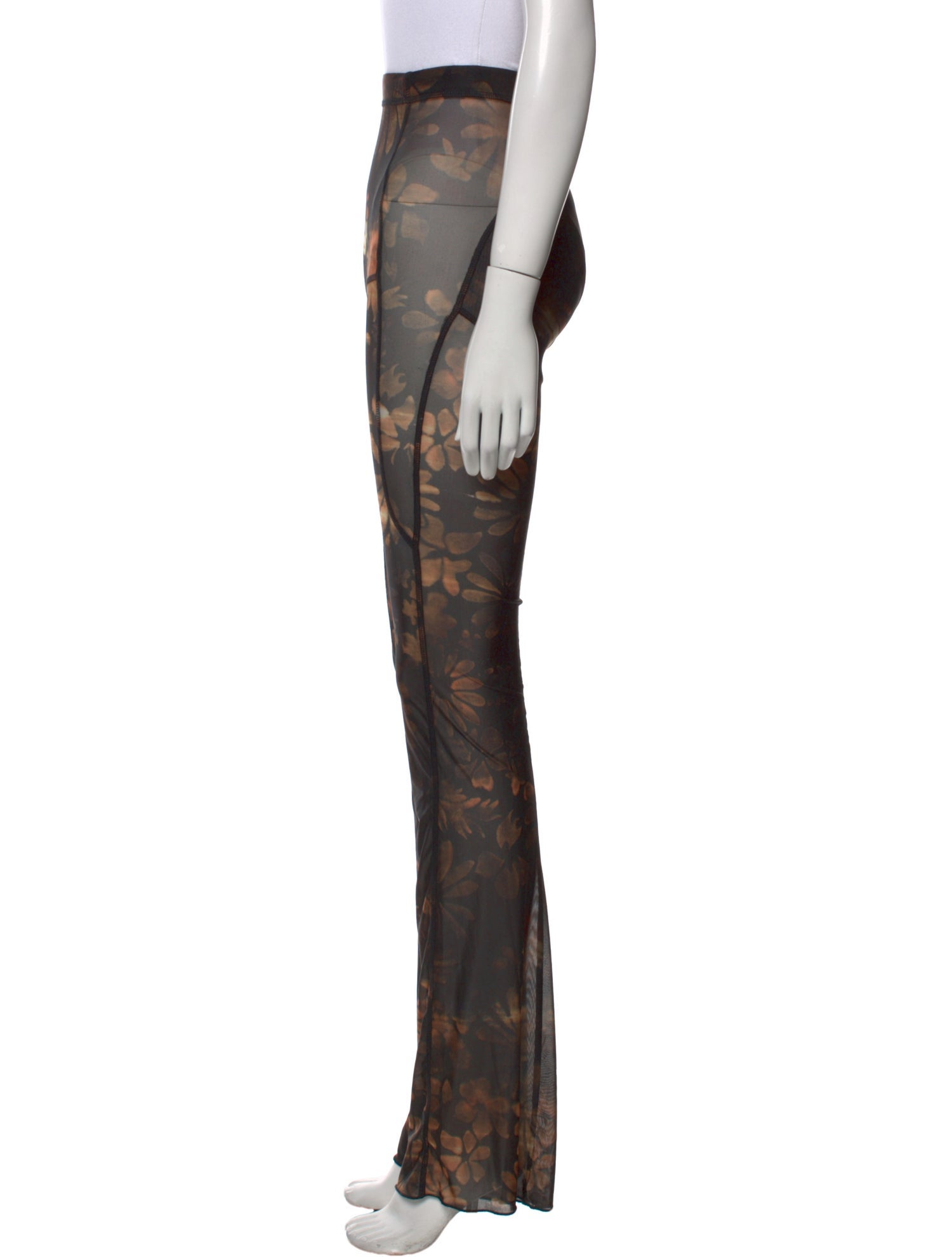 Charlotte Knowles Floral Print Wide Leg Pants