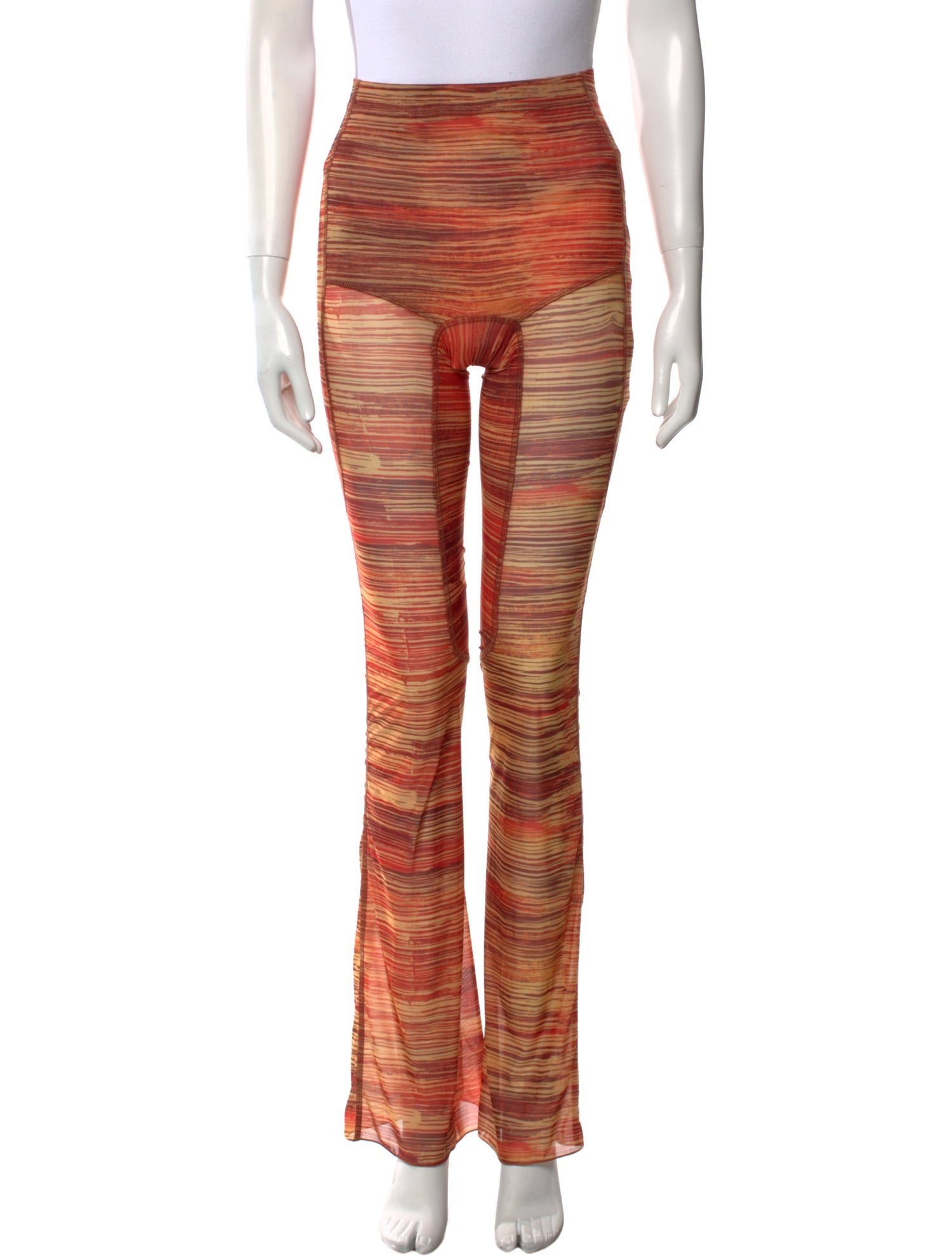 Charlotte Knowles Striped Wide Leg Pants