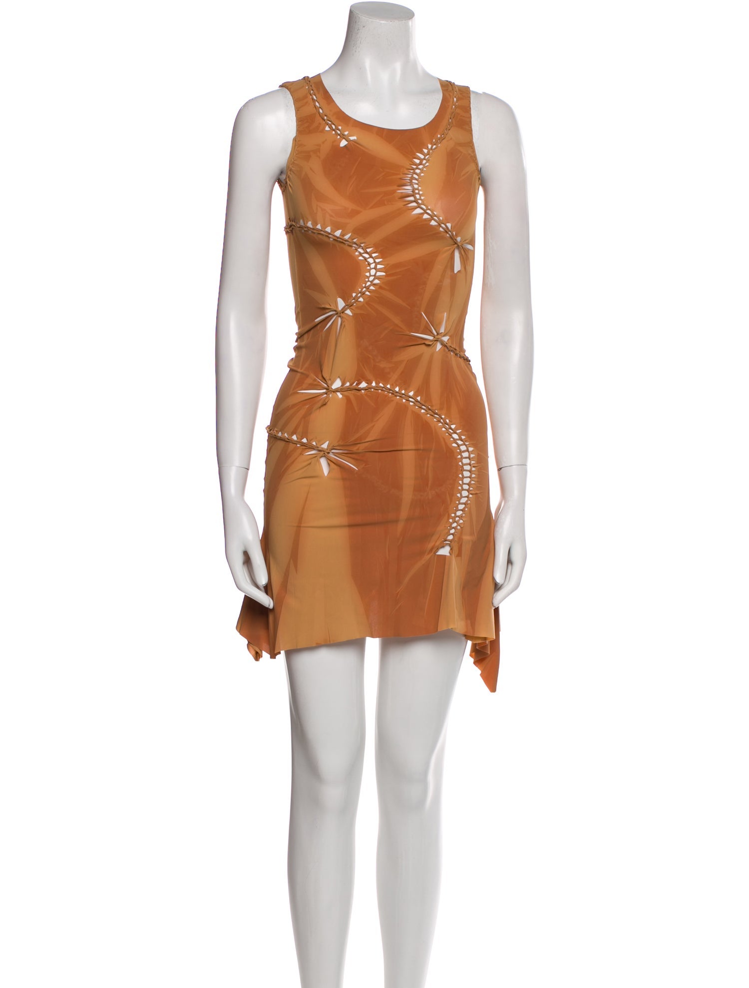 Charlotte Knowles Scoop Neck Mini Dress