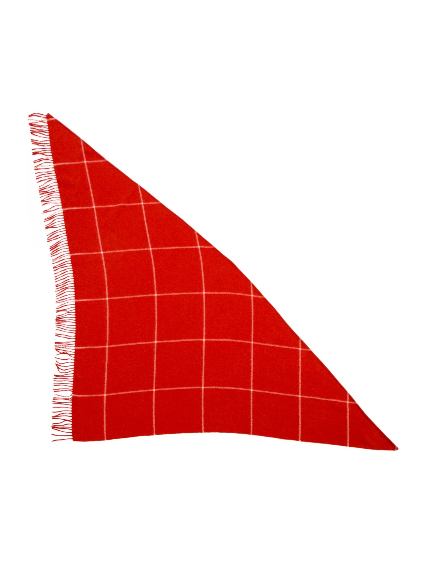 Chio Wool Plaid Print Shawl