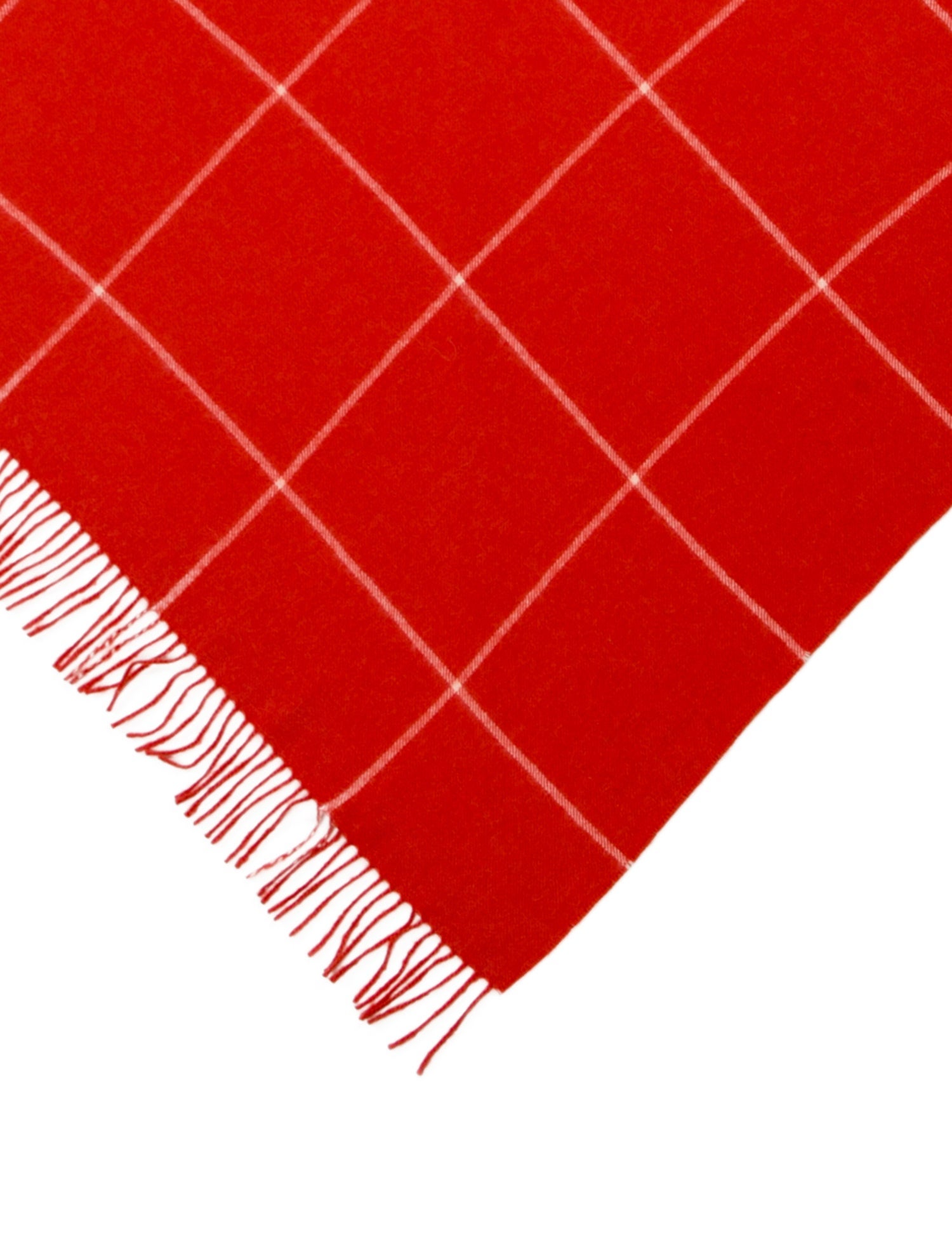 Chio Wool Plaid Print Shawl