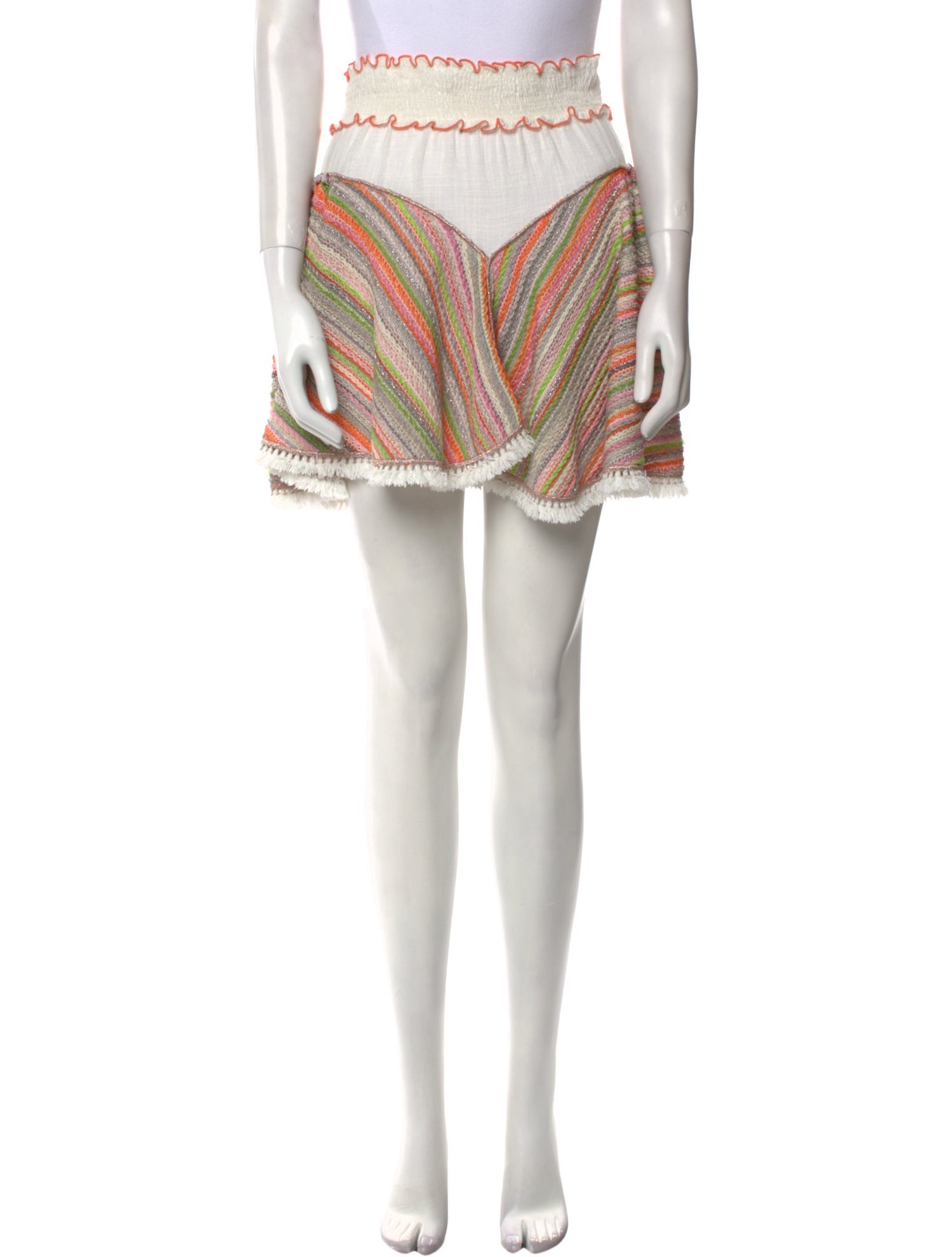 Chio Striped Mini Skirt