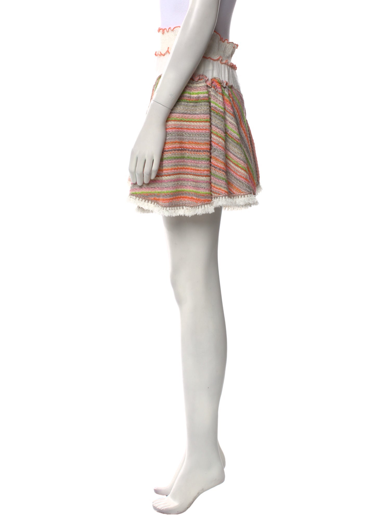 Chio Striped Mini Skirt