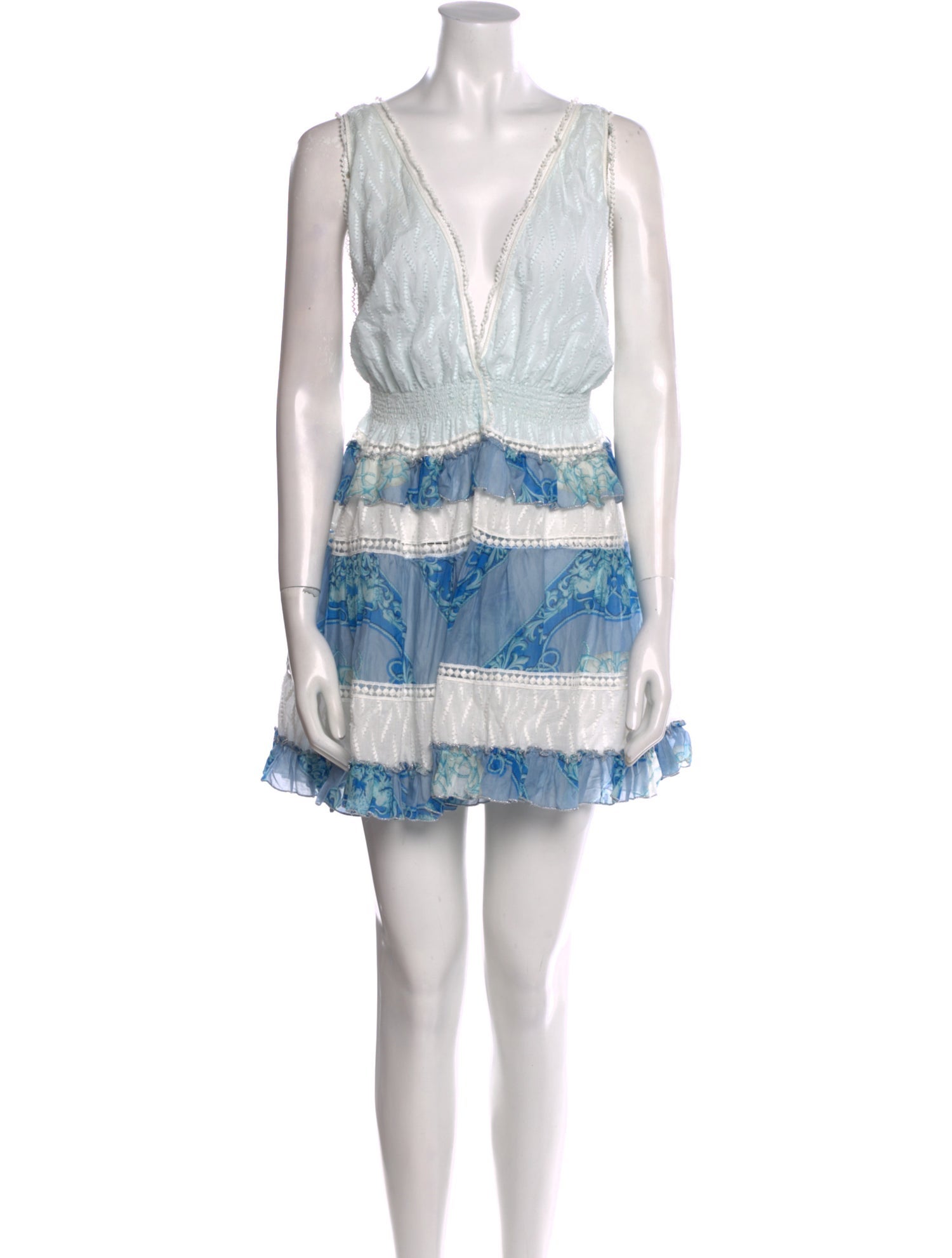 Chio Patterned Mini Dress