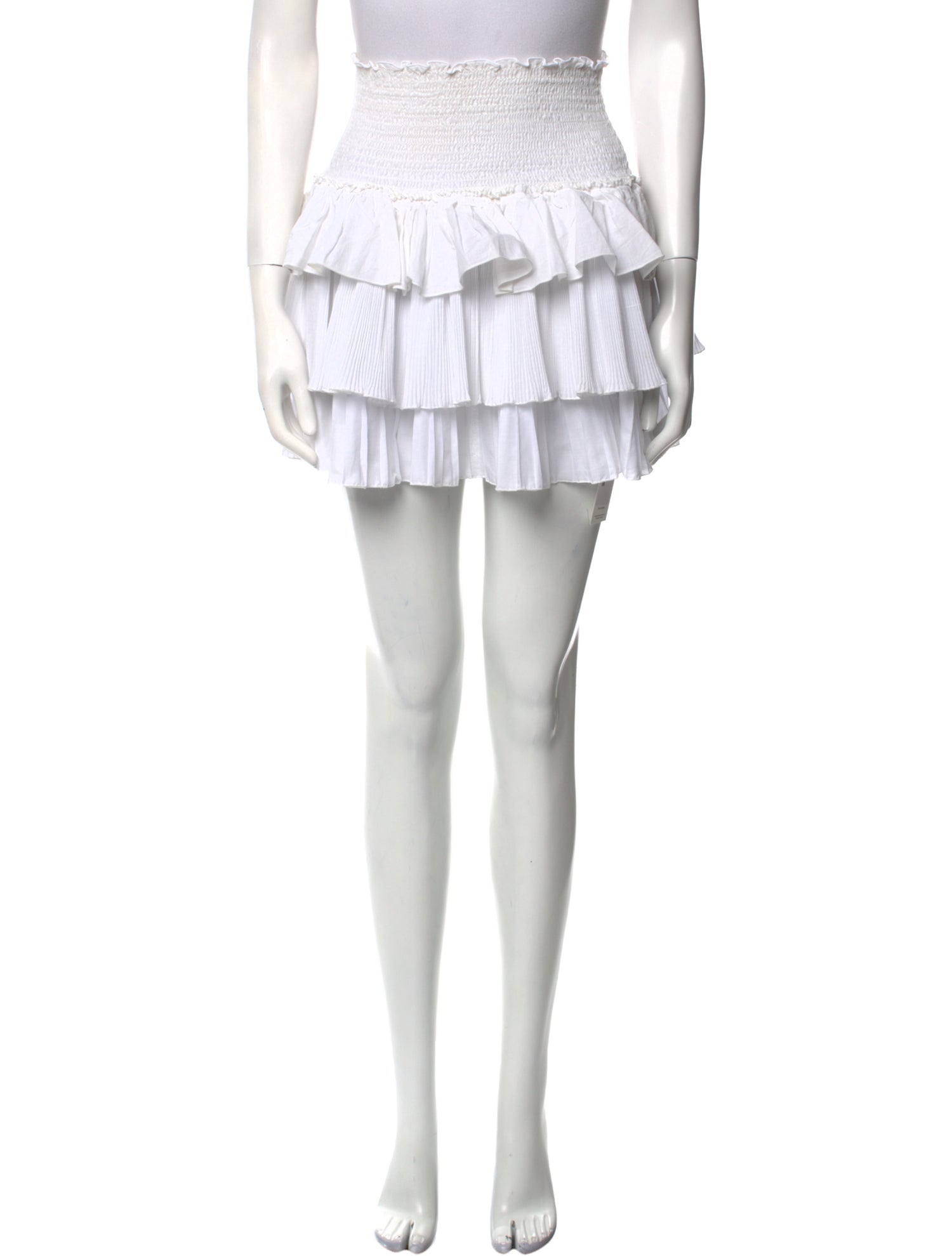 Chio Ruffle Embellishment Mini Skirt