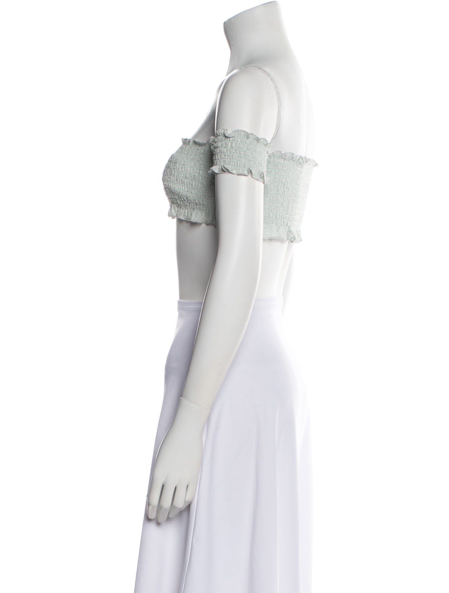 Chio Off-The-Shoulder Short Sleeve Crop Top