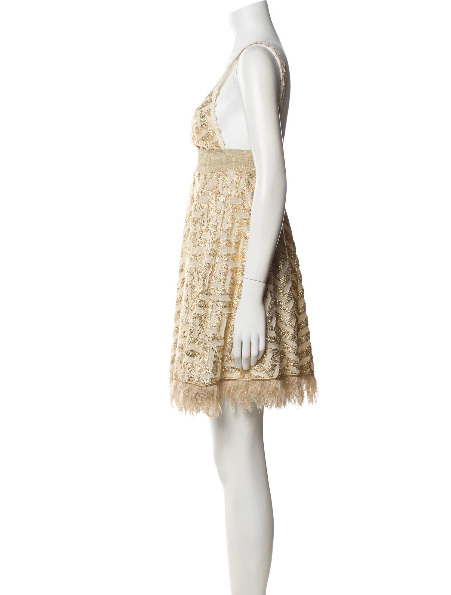 Chio Striped Mini Dress